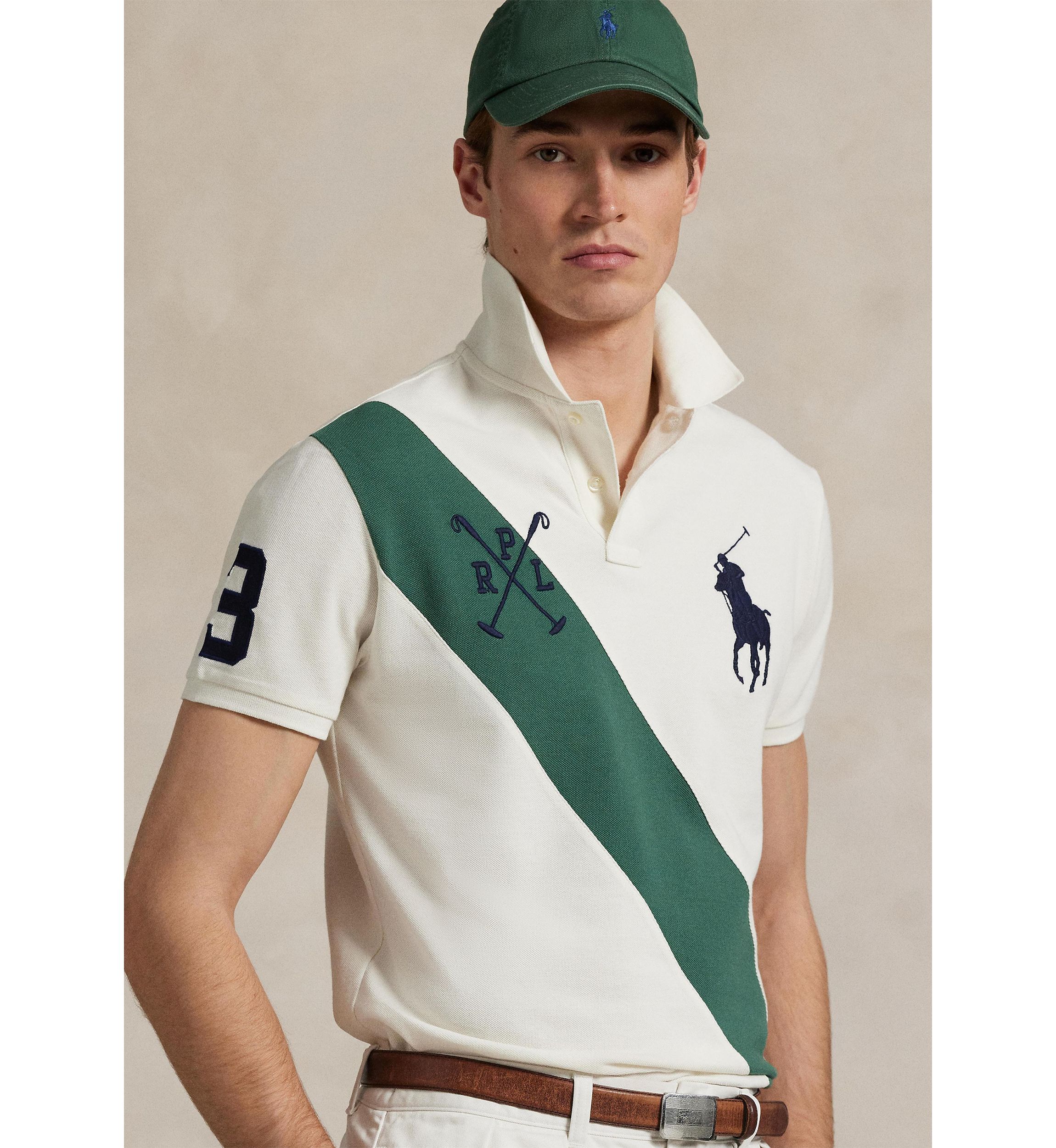 Classic Fit Big Pony Mesh Polo Shirt