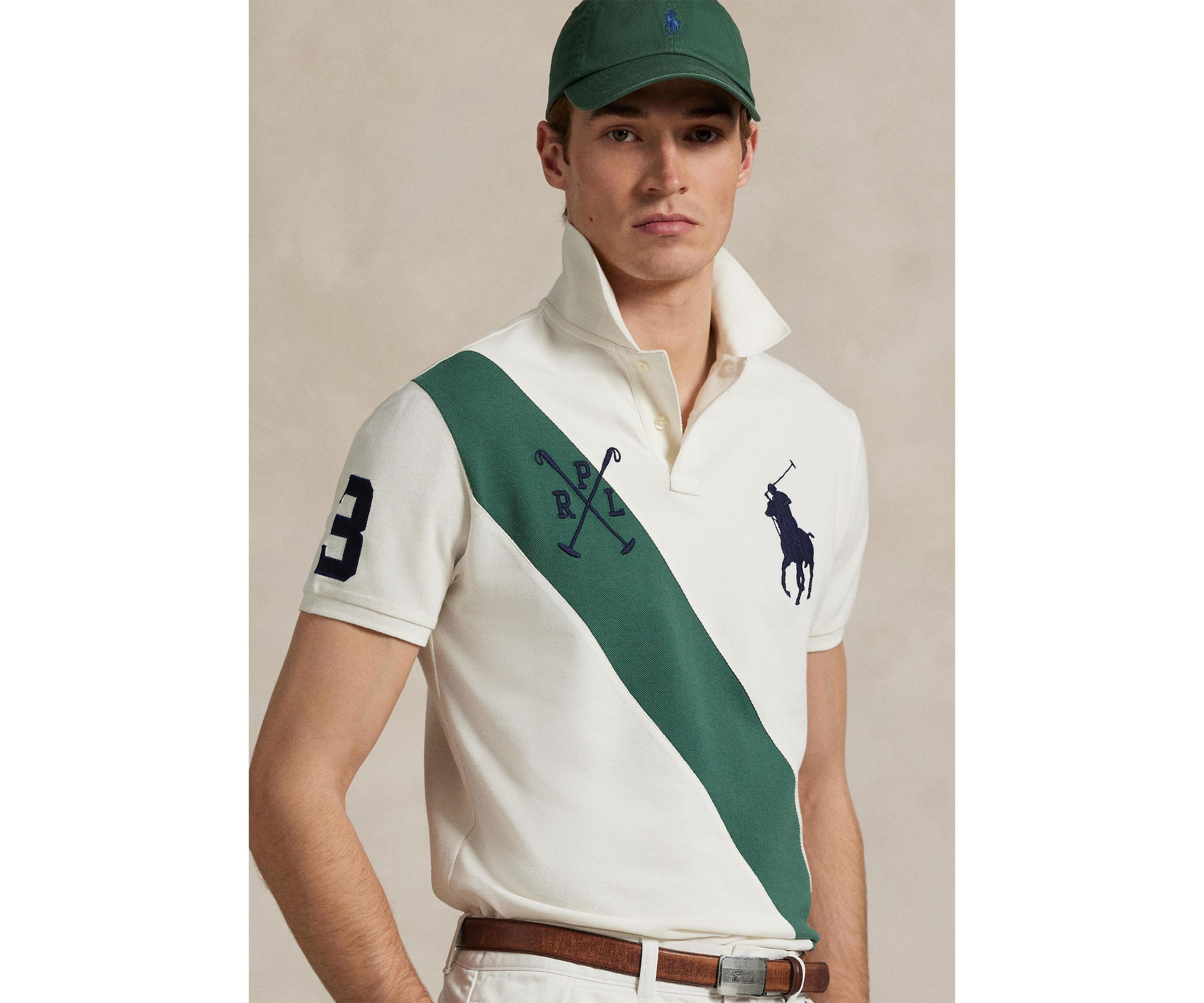 Classic Fit Big Pony Mesh Polo Shirt