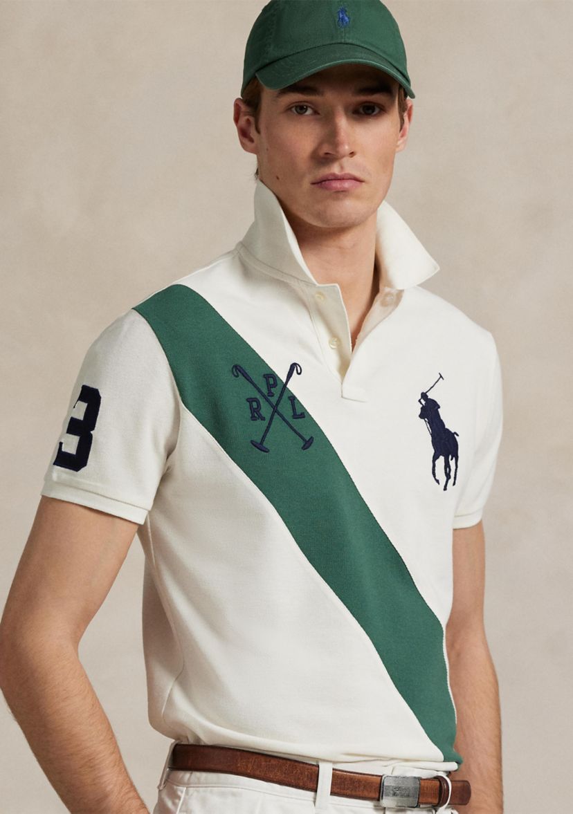 Classic Fit Big Pony Mesh Polo Shirt