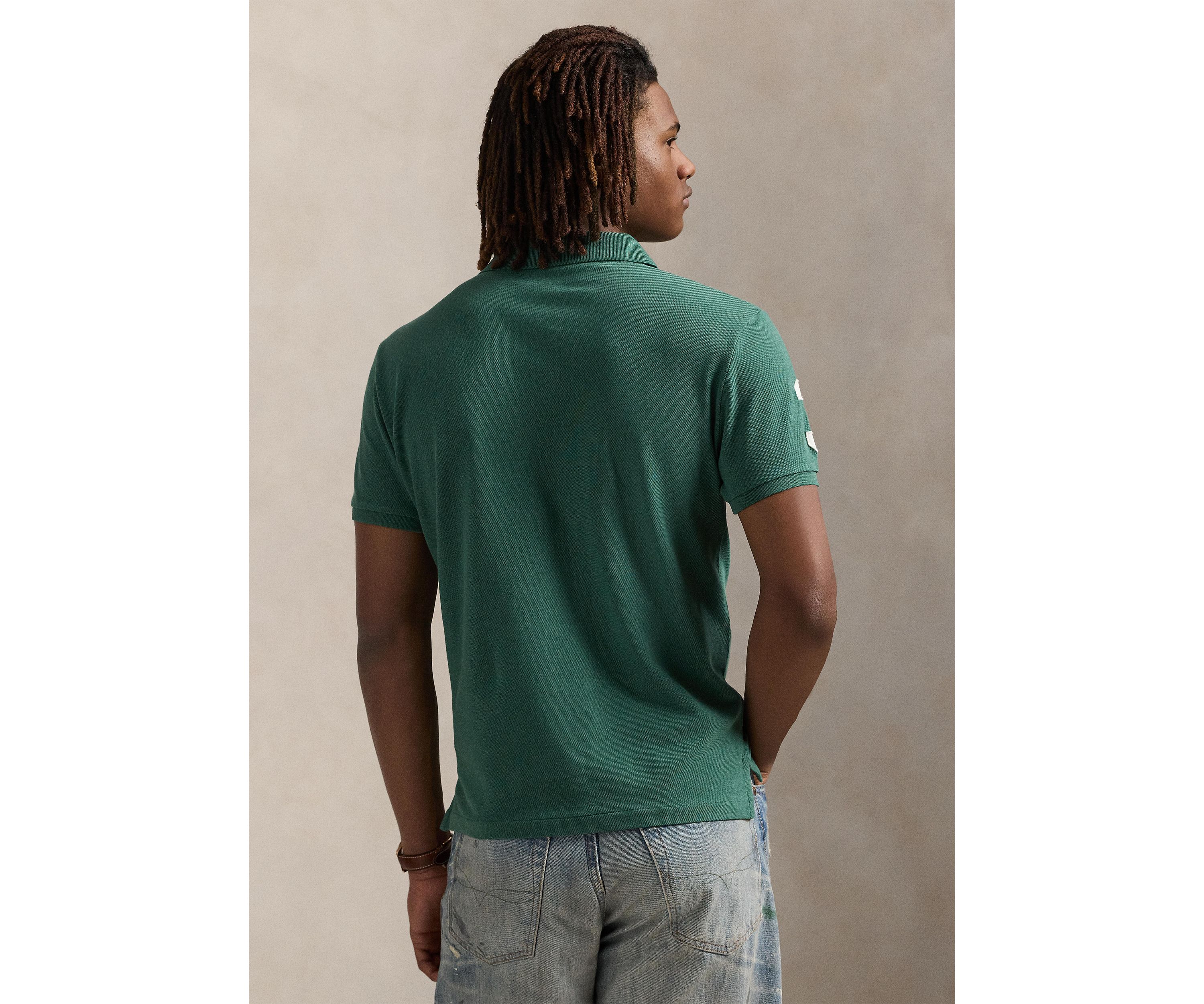 Classic Fit Big Pony Mesh Polo Shirt