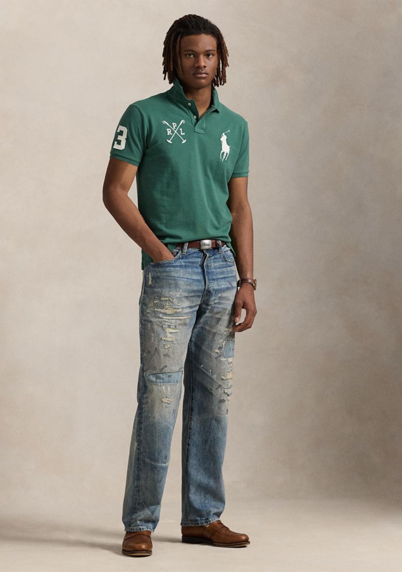 Classic Fit Big Pony Mesh Polo Shirt