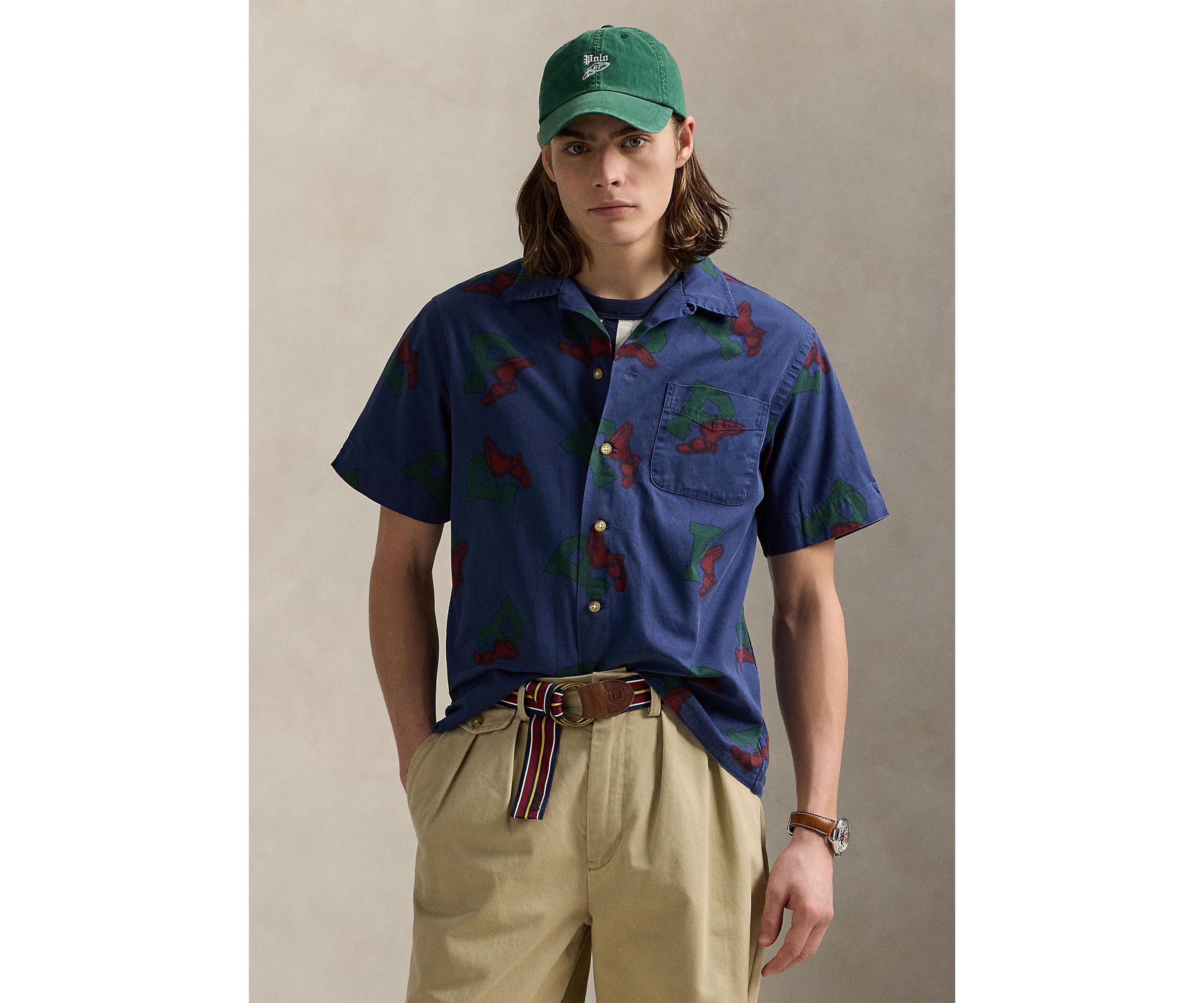 Classic Fit P-Wing Camp Shirt