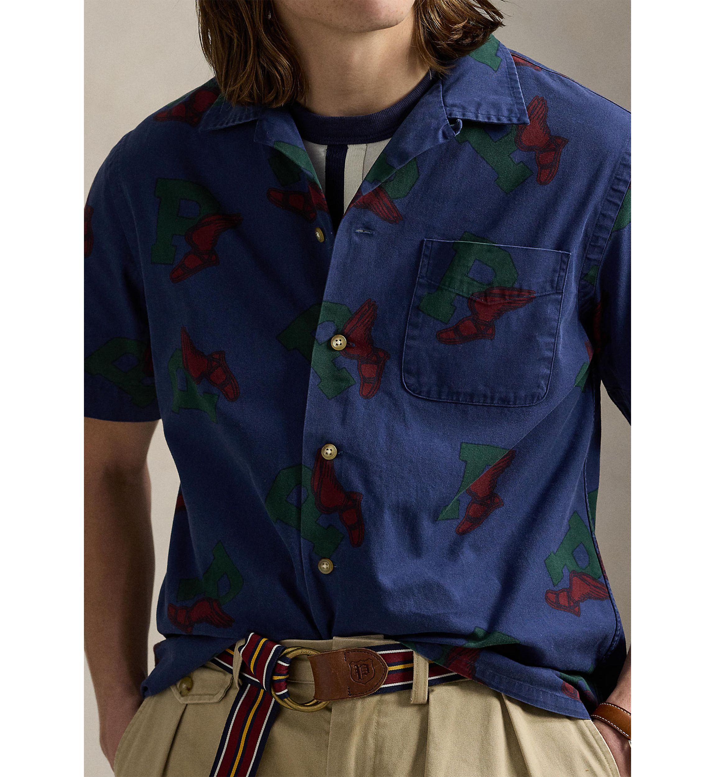 Classic Fit P-Wing Camp Shirt