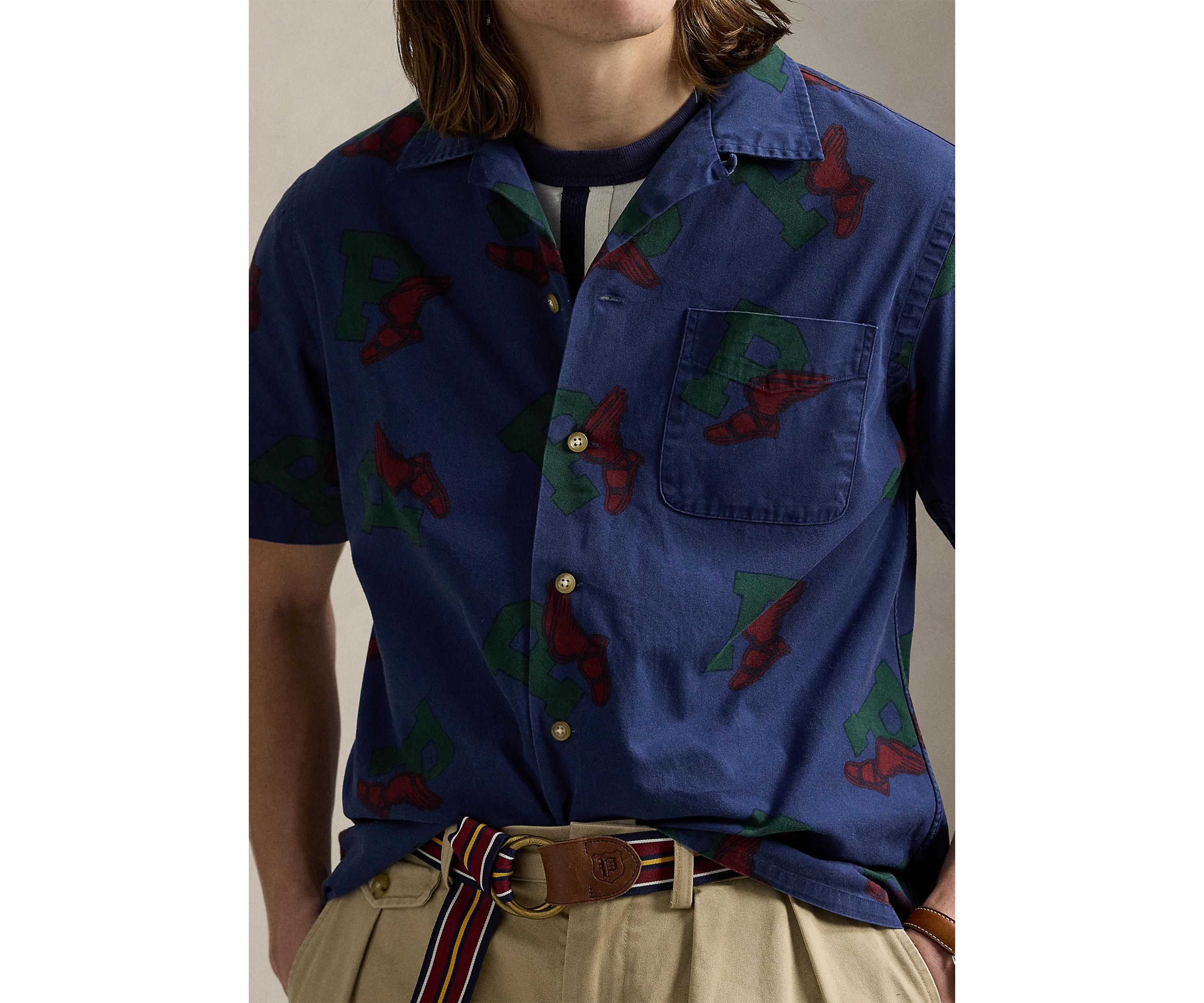 Classic Fit P-Wing Camp Shirt