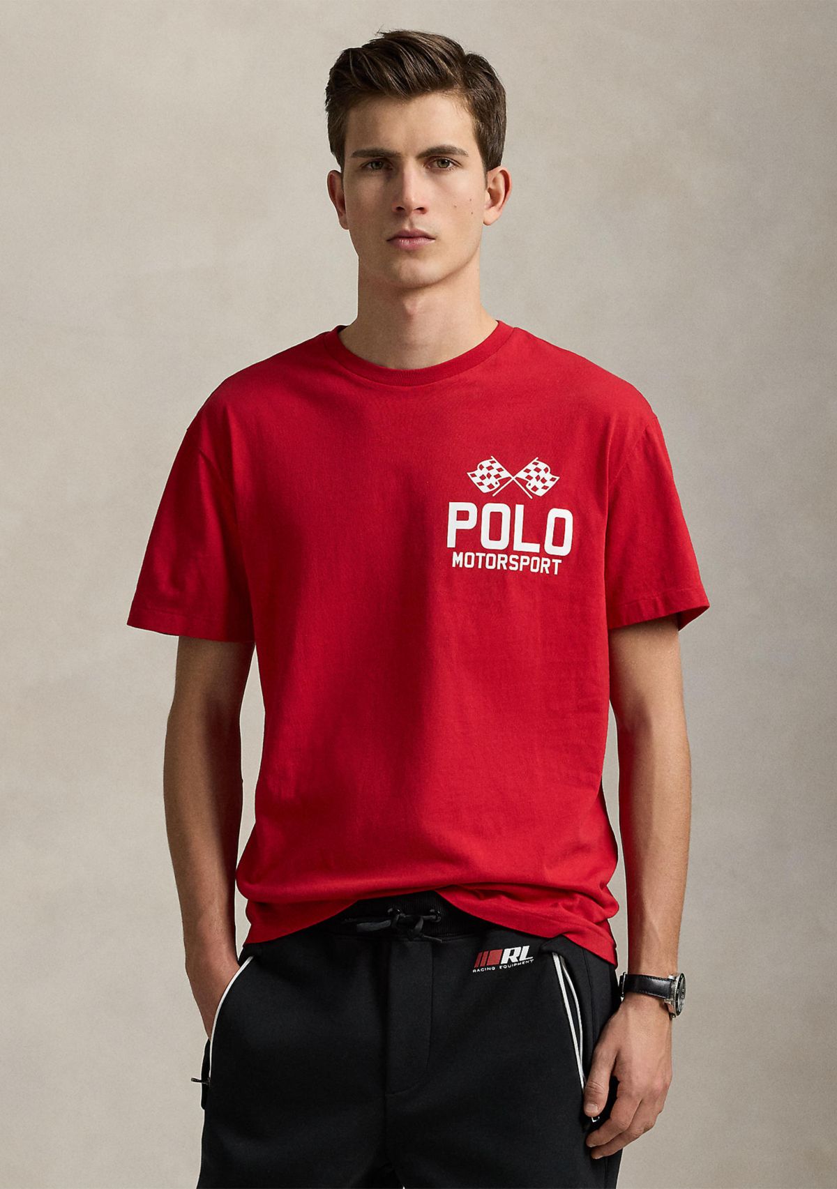 Classic Fit Slub Jersey Graphic T-Shirt