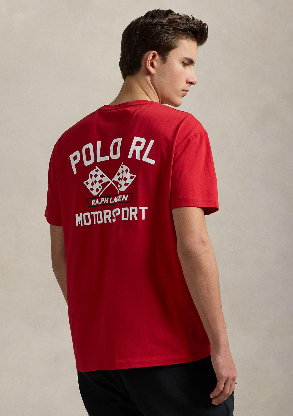 Classic Fit Slub Jersey Graphic T-Shirt