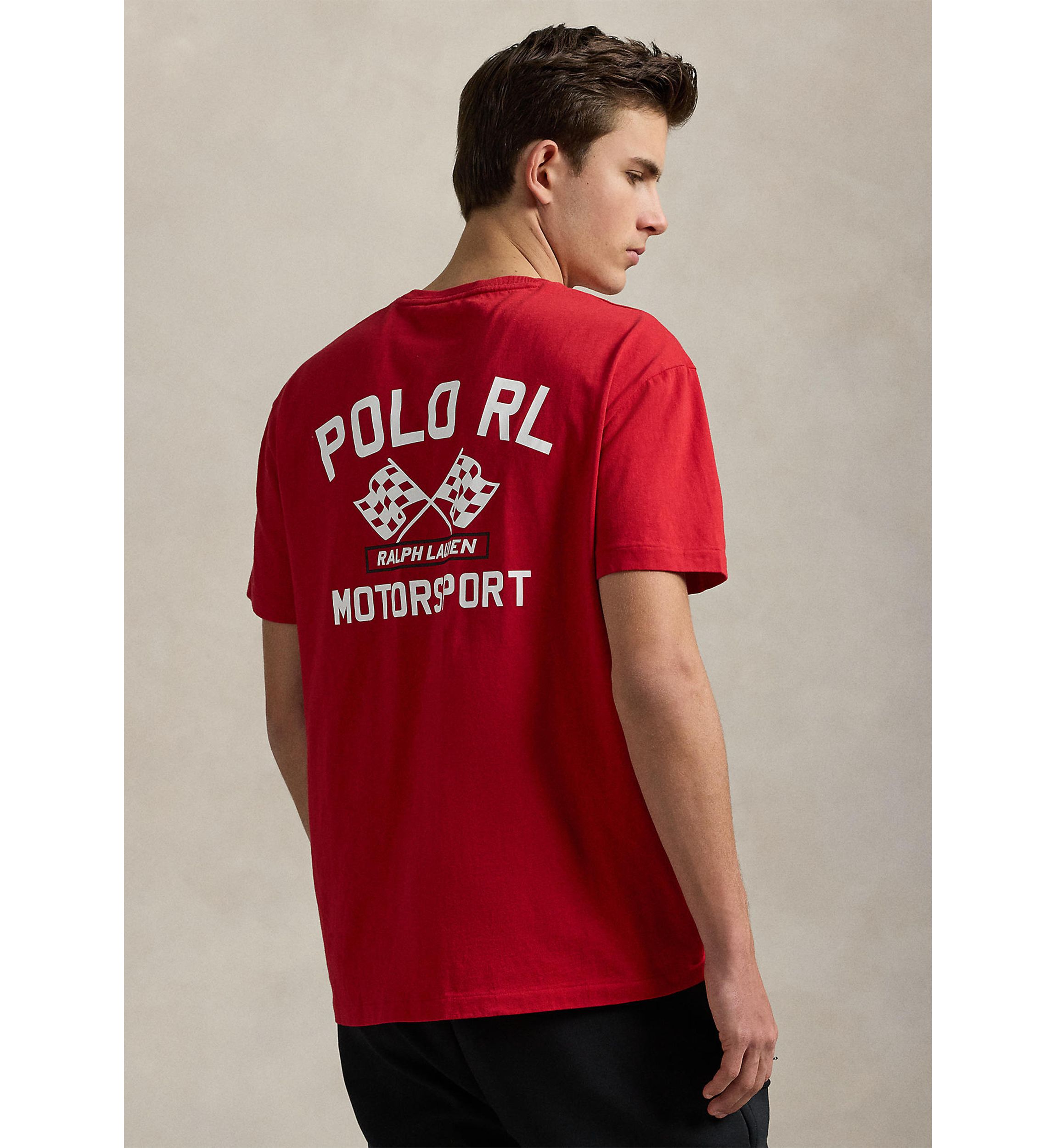 Classic Fit Slub Jersey Graphic T-Shirt