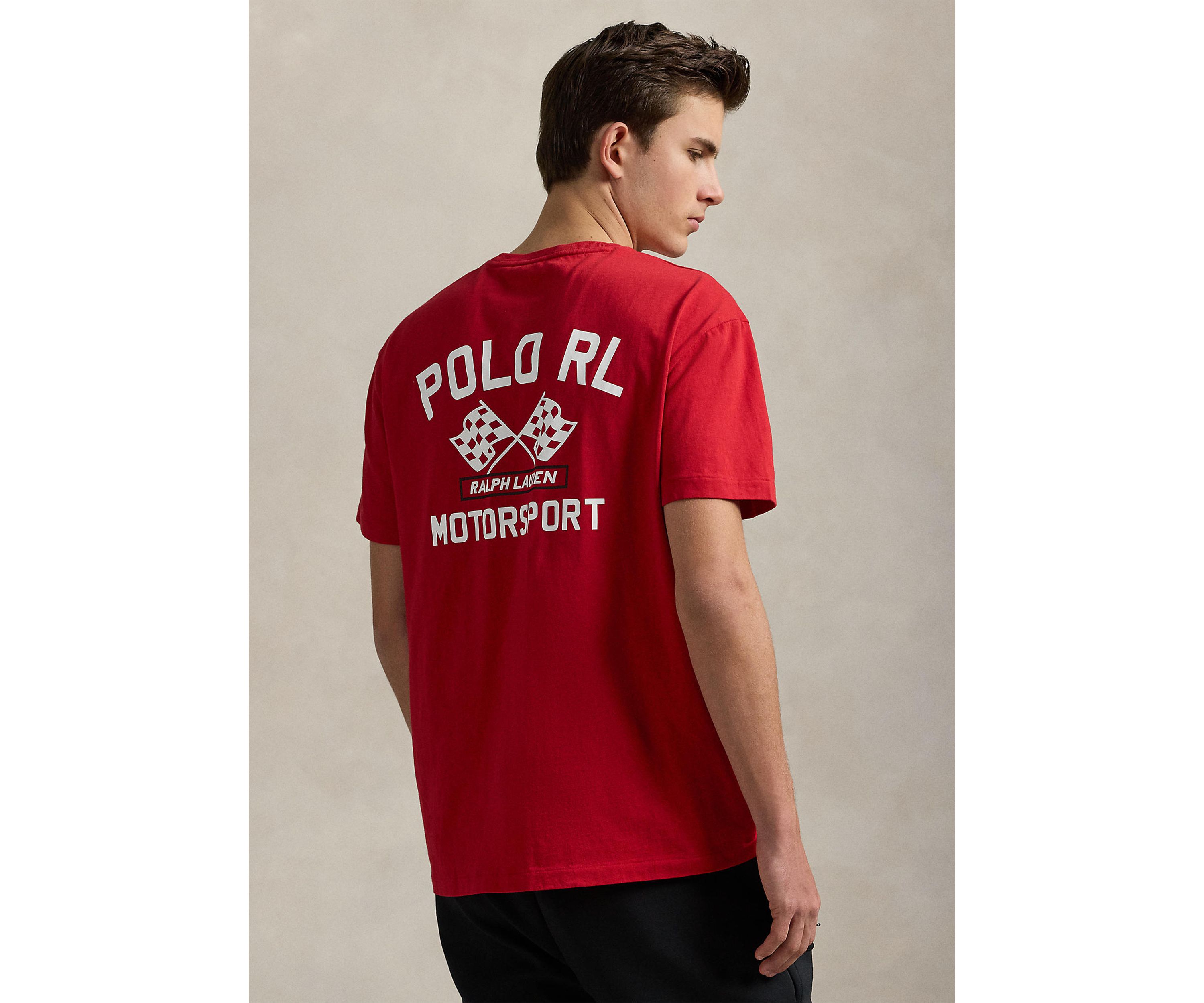Classic Fit Slub Jersey Graphic T-Shirt