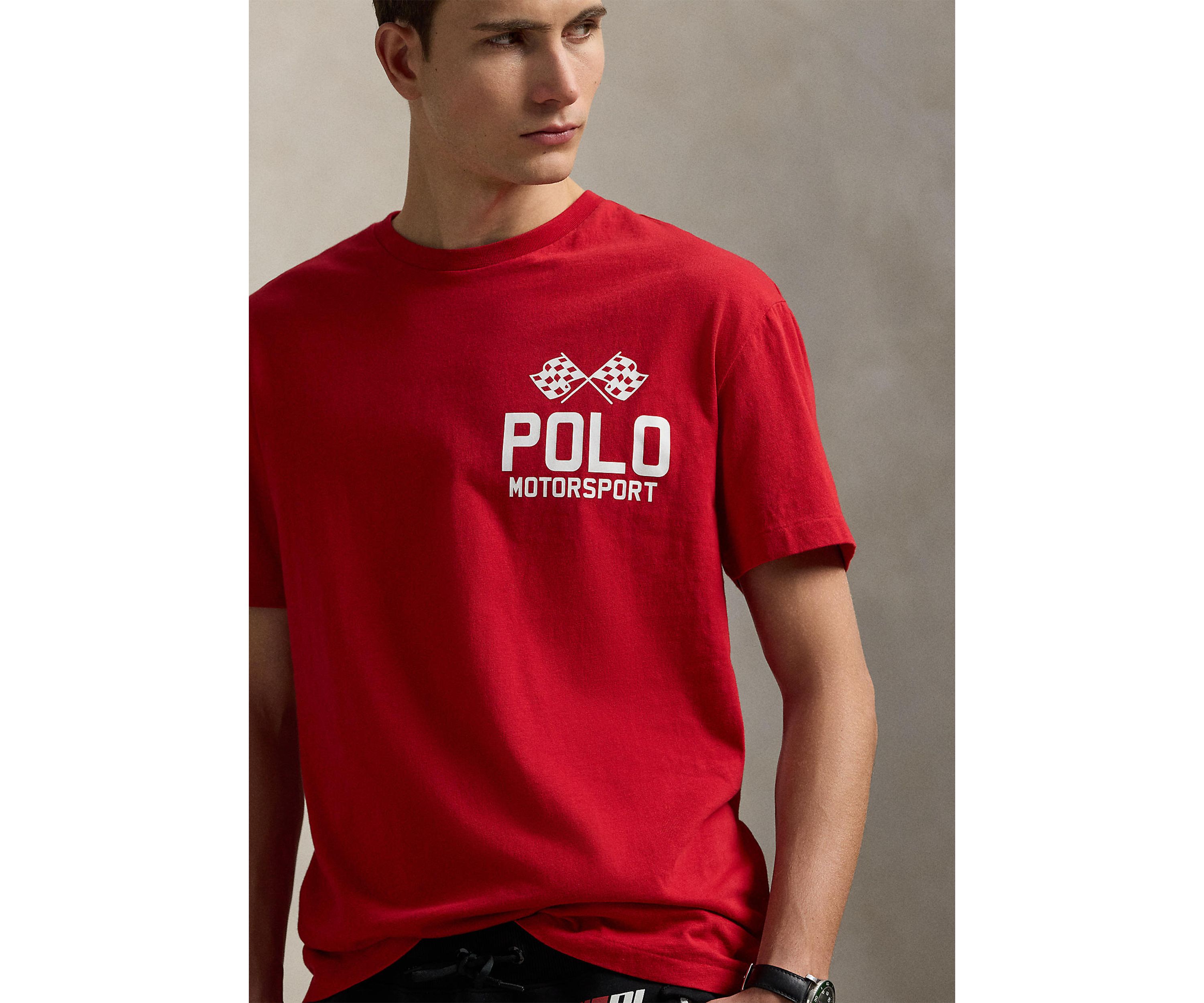 Classic Fit Slub Jersey Graphic T-Shirt
