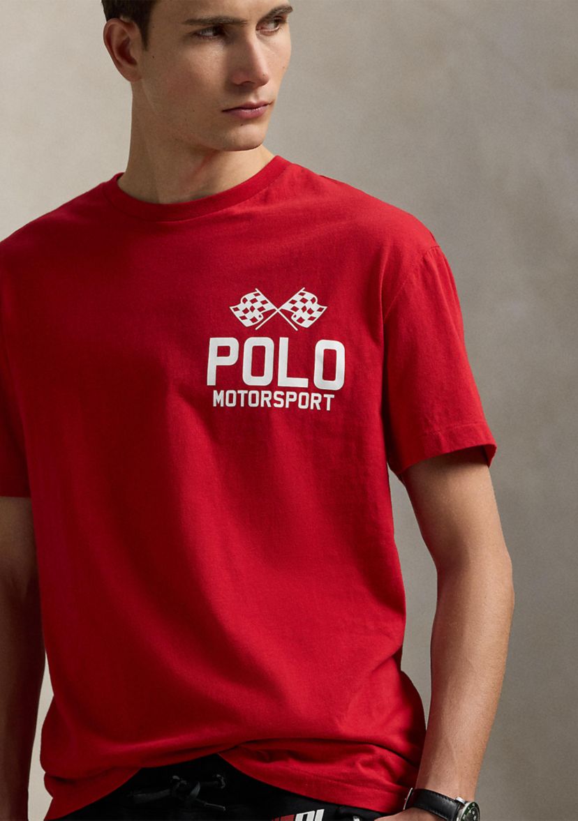 Classic Fit Slub Jersey Graphic T-Shirt