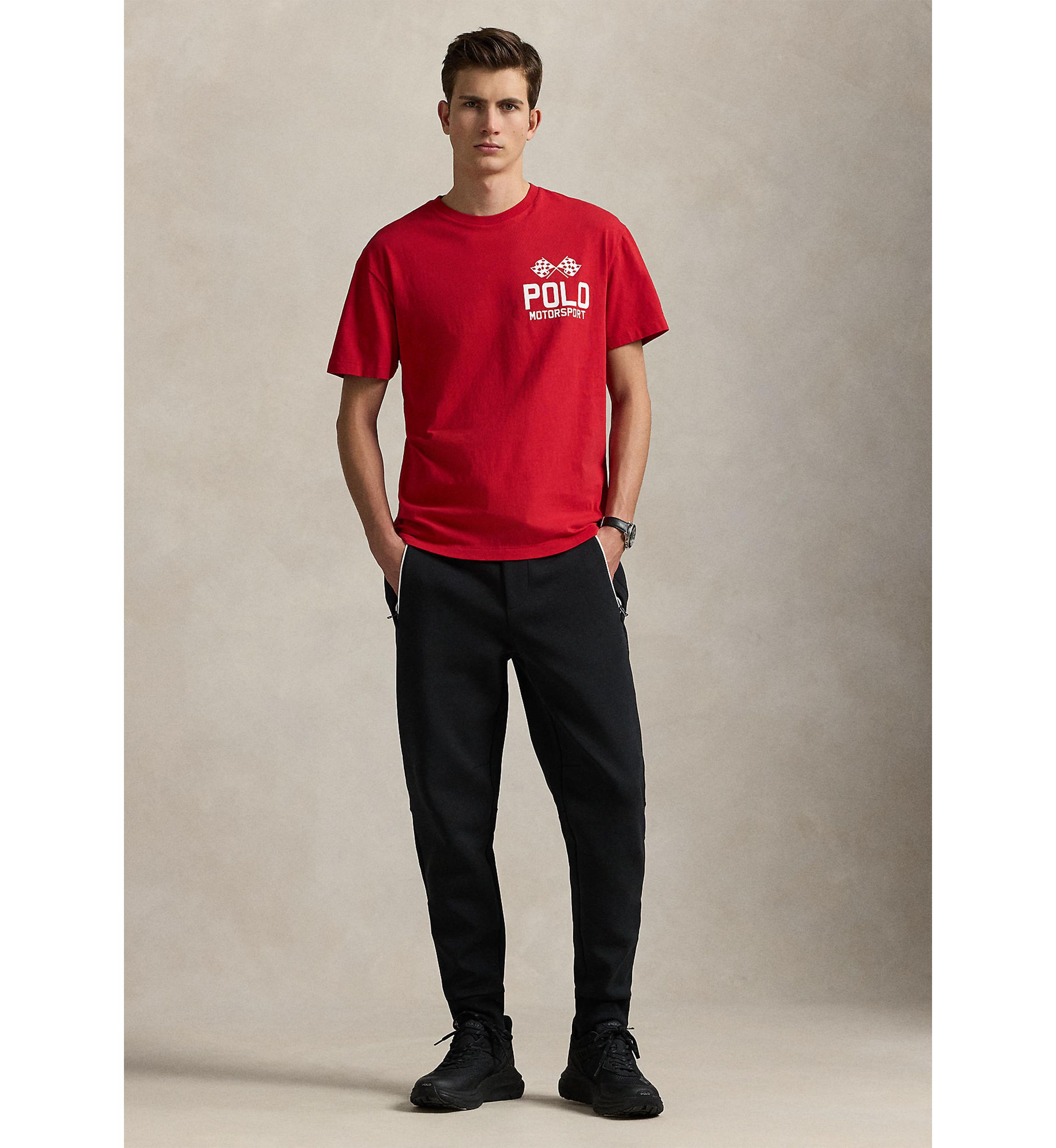 Classic Fit Slub Jersey Graphic T-Shirt