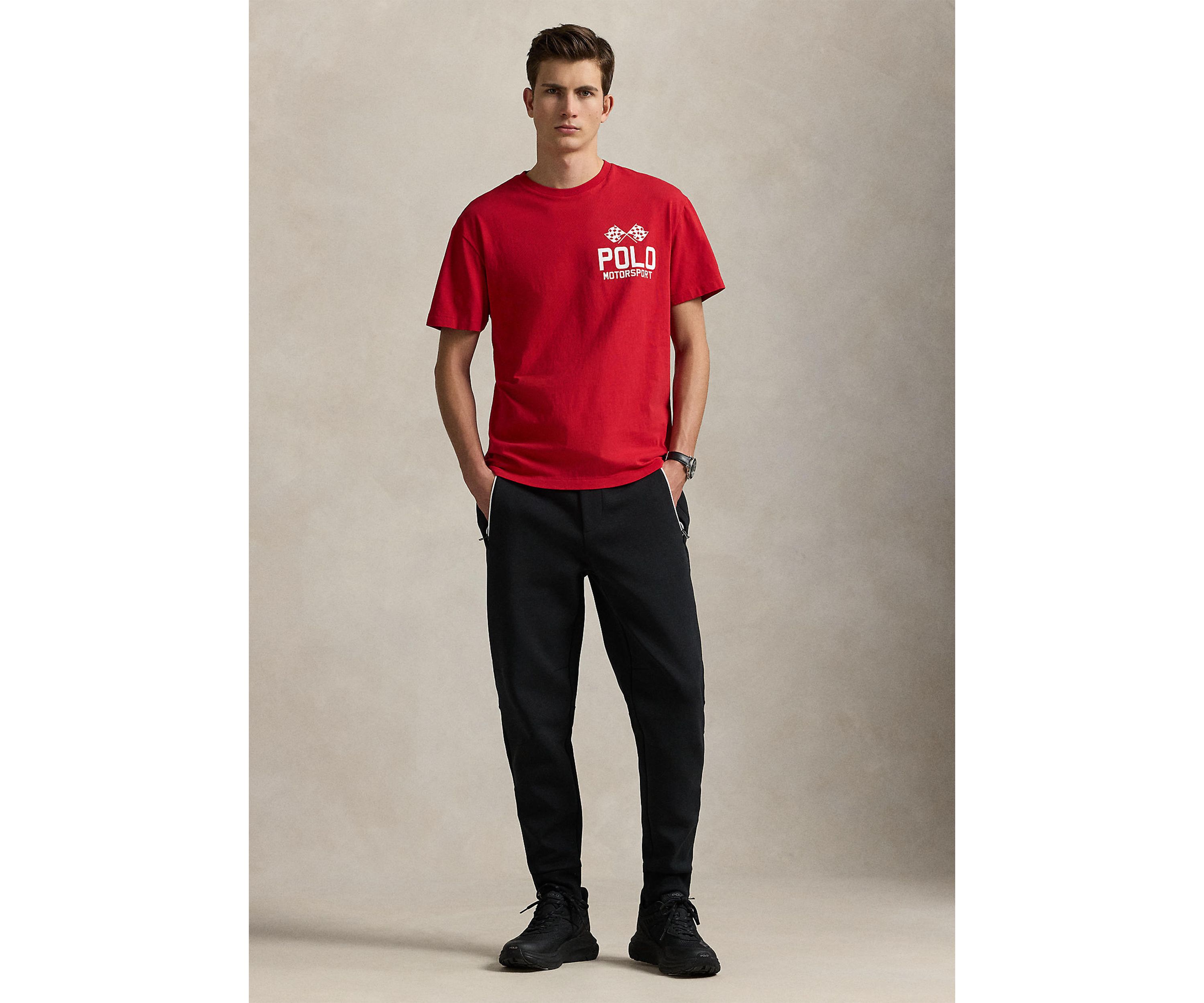Classic Fit Slub Jersey Graphic T-Shirt