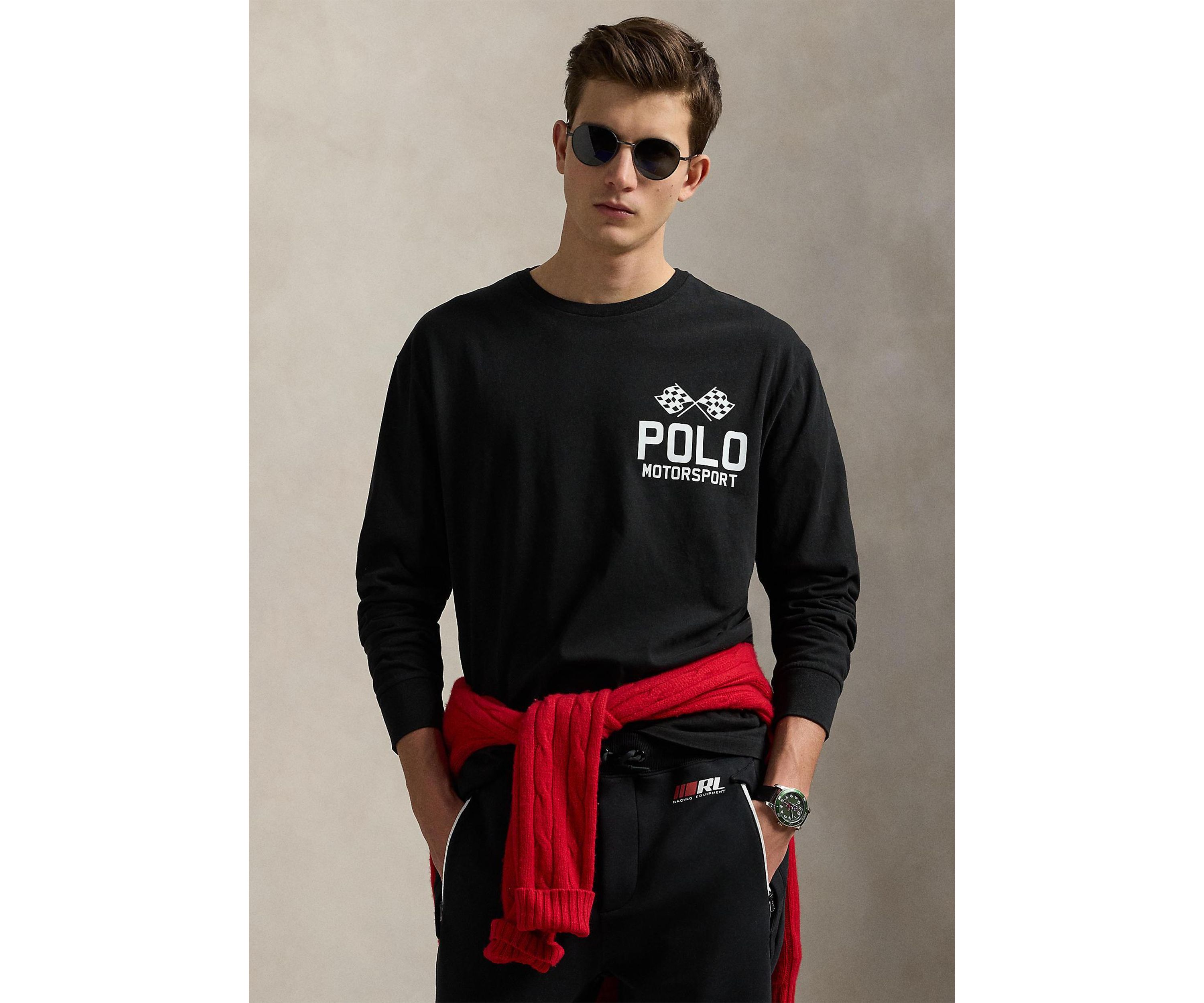 Classic Fit Slub Jersey Graphic T-Shirt