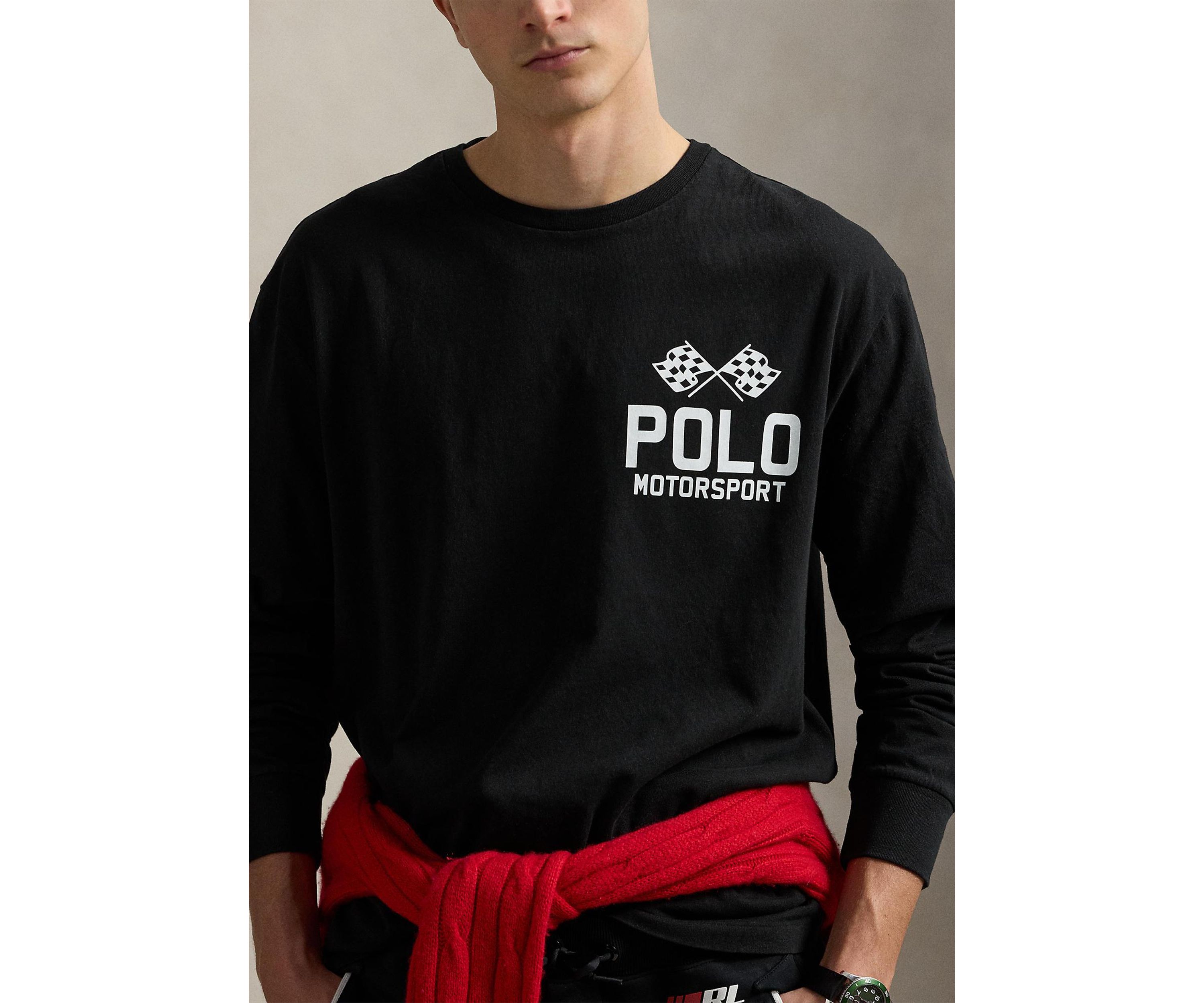 Classic Fit Slub Jersey Graphic T-Shirt