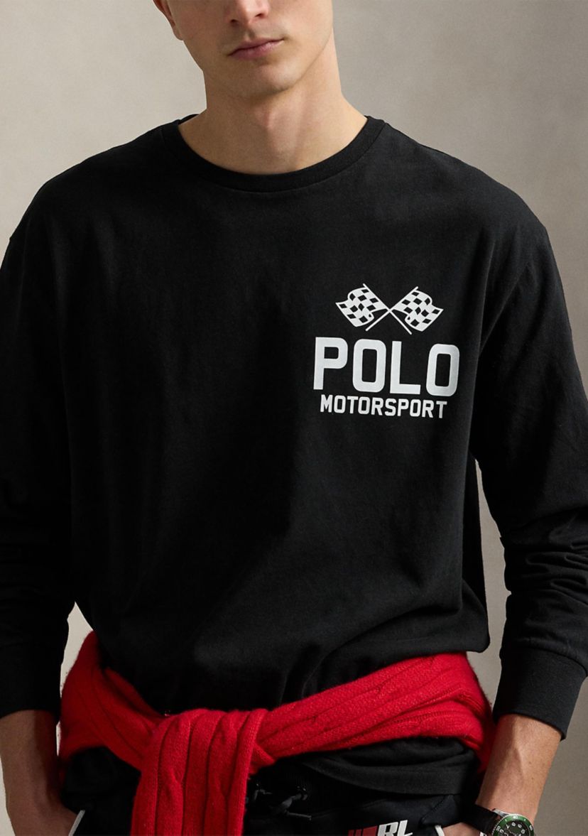 Classic Fit Slub Jersey Graphic T-Shirt