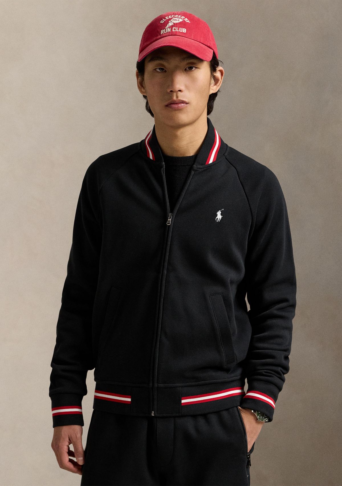 Double-Knit Bomber Jacket