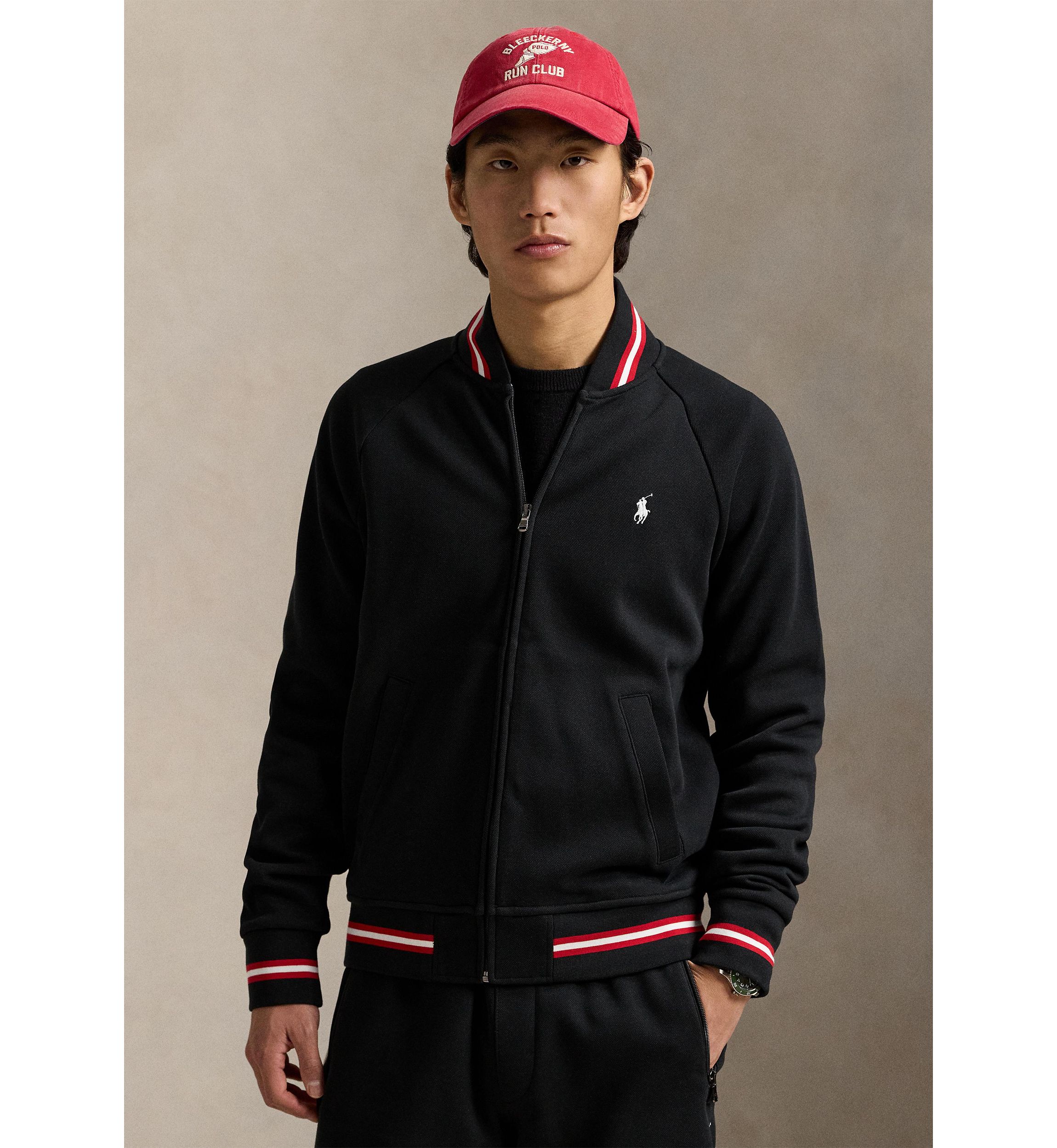 Double-Knit Bomber Jacket