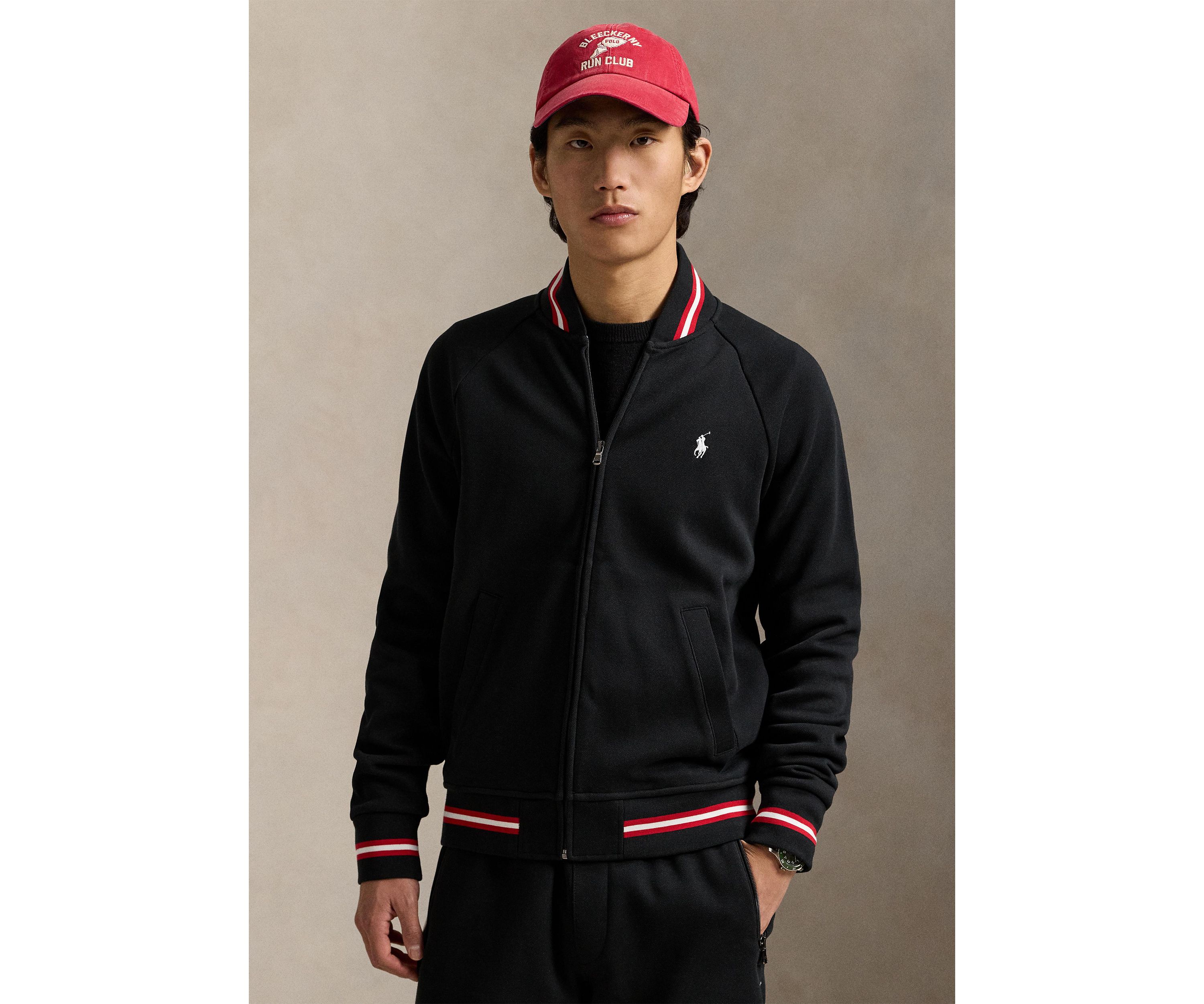 Double-Knit Bomber Jacket