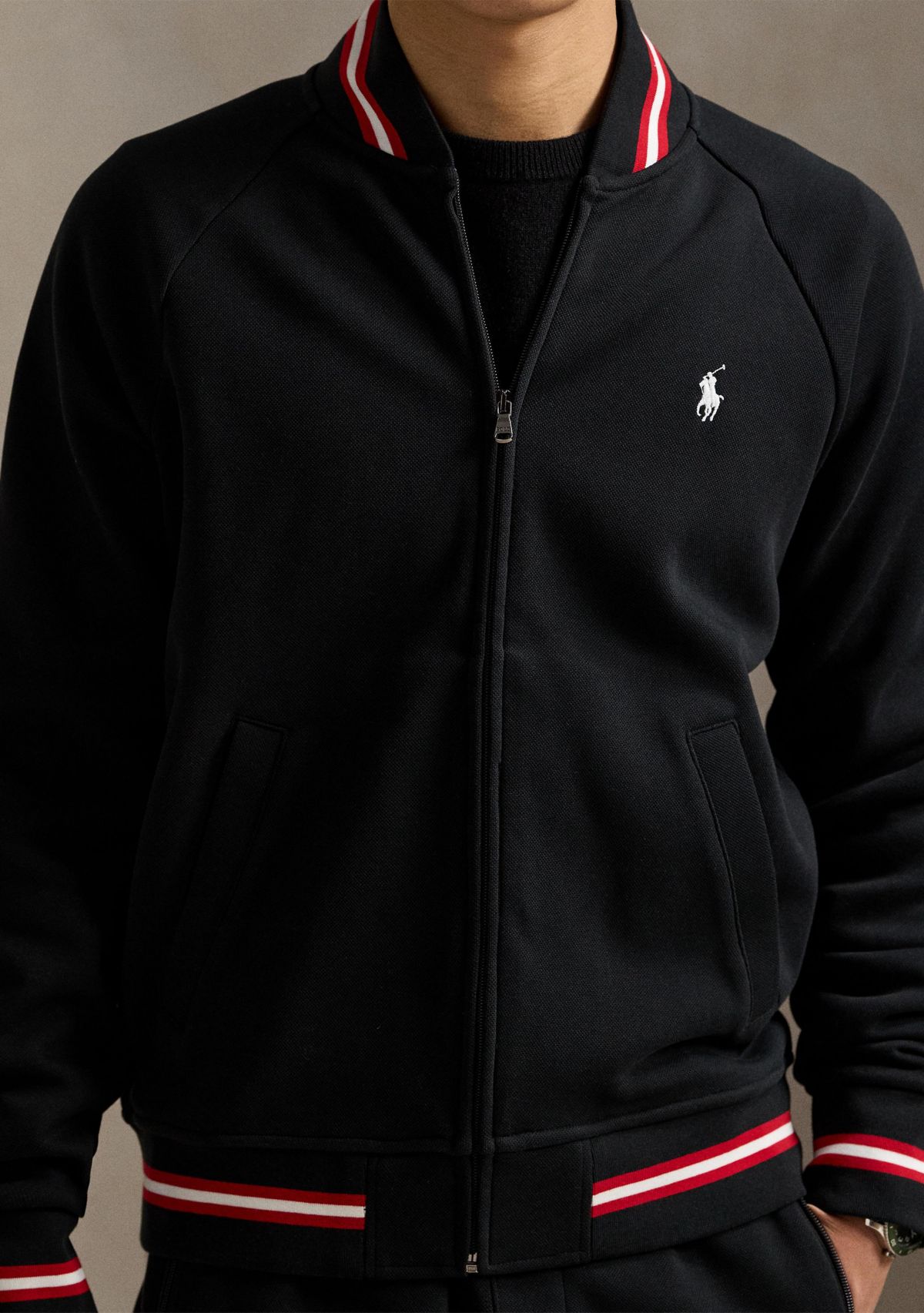 Double-Knit Bomber Jacket