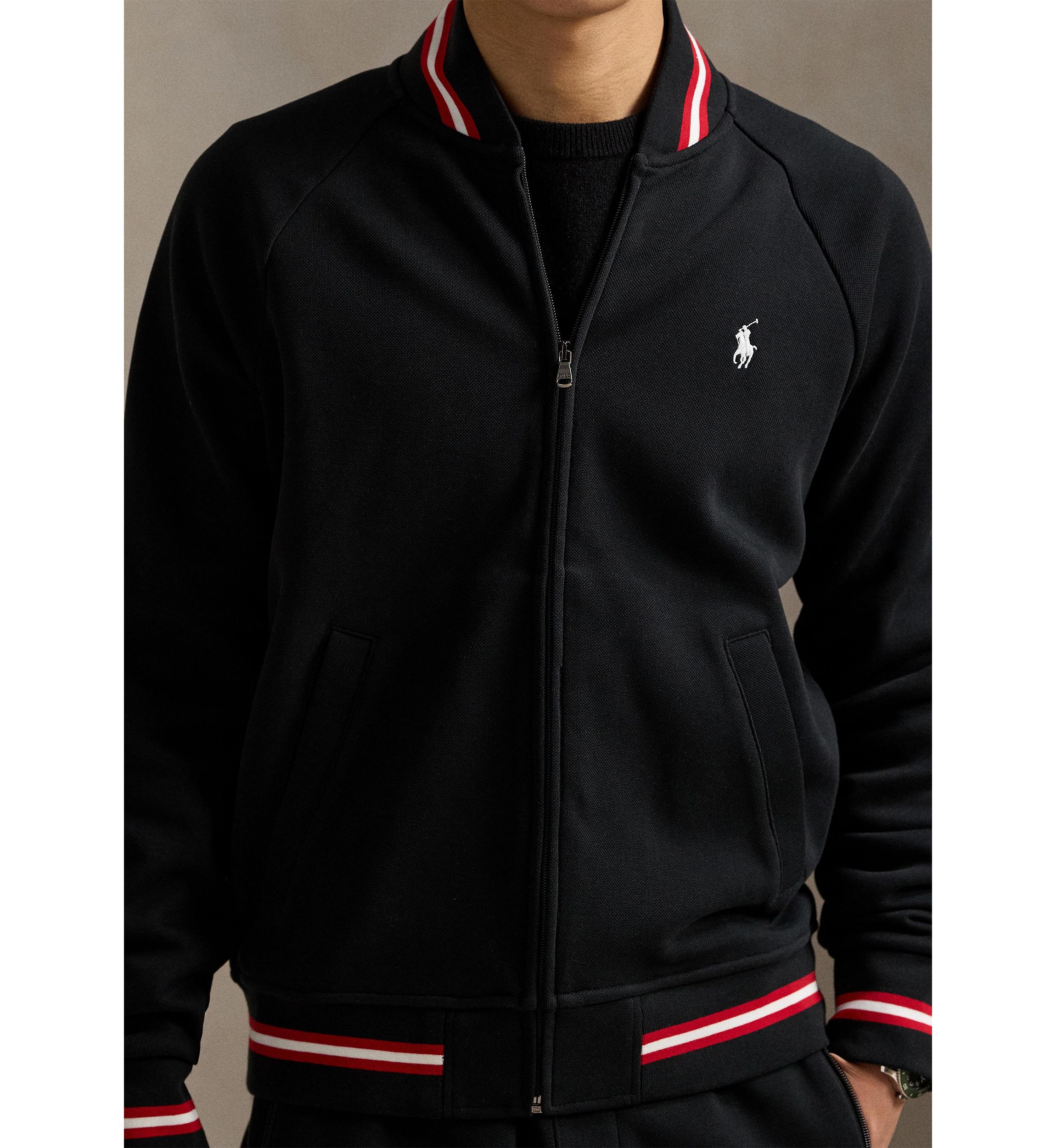 Double-Knit Bomber Jacket