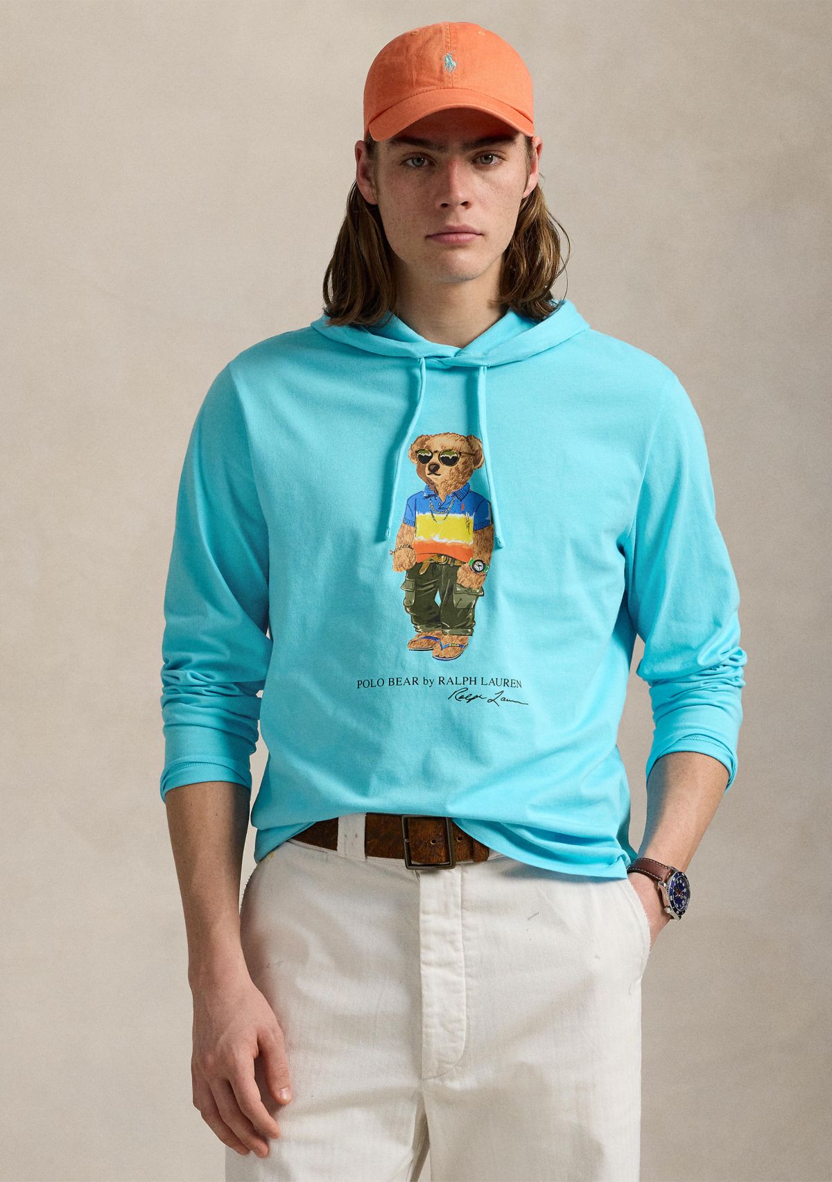 Polo Bear Jersey Hooded T-Shirt