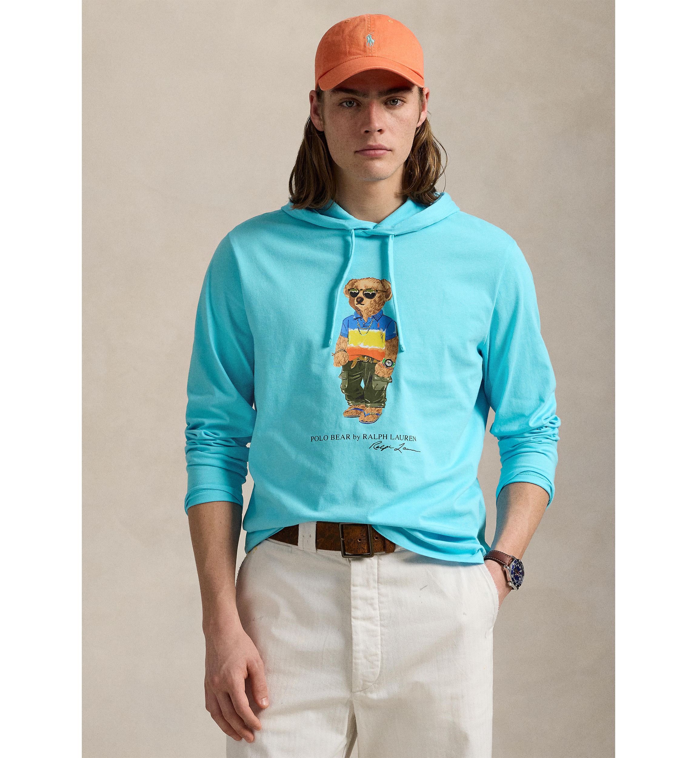 Polo Bear Jersey Hooded T-Shirt