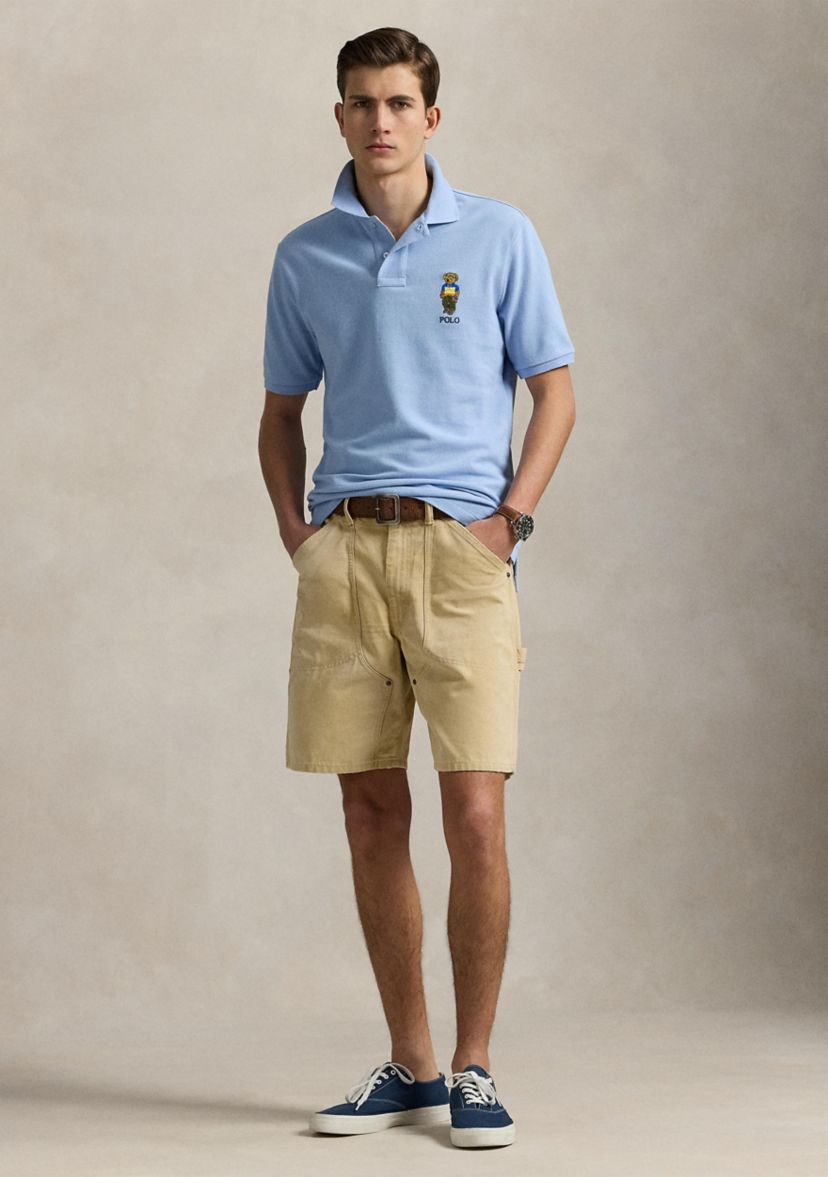 Classic Fit Polo Bear Mesh Polo Shirt