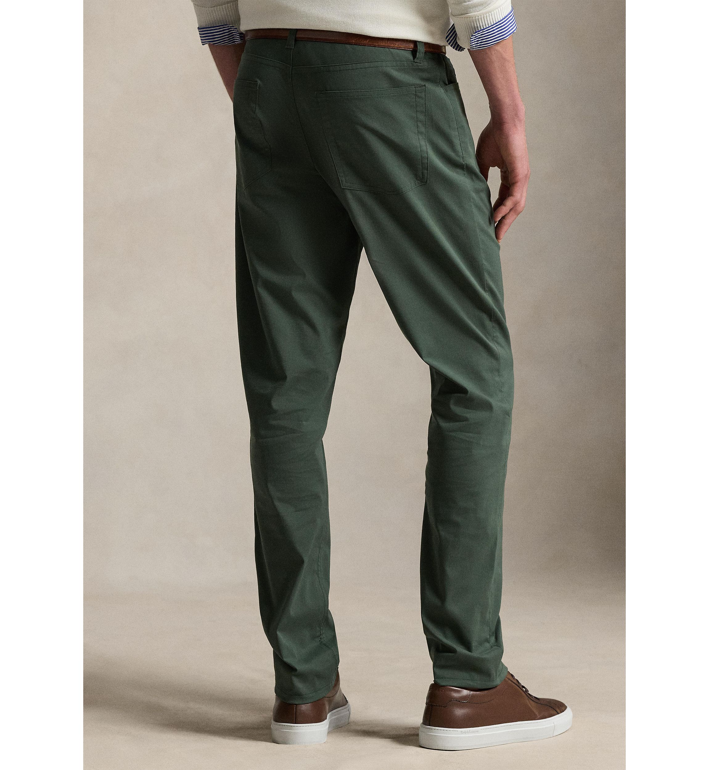 slim fit dress slacks Men's Slim-Fit Stretch Olive Green Dress Pants  Flex Tailor Comfort