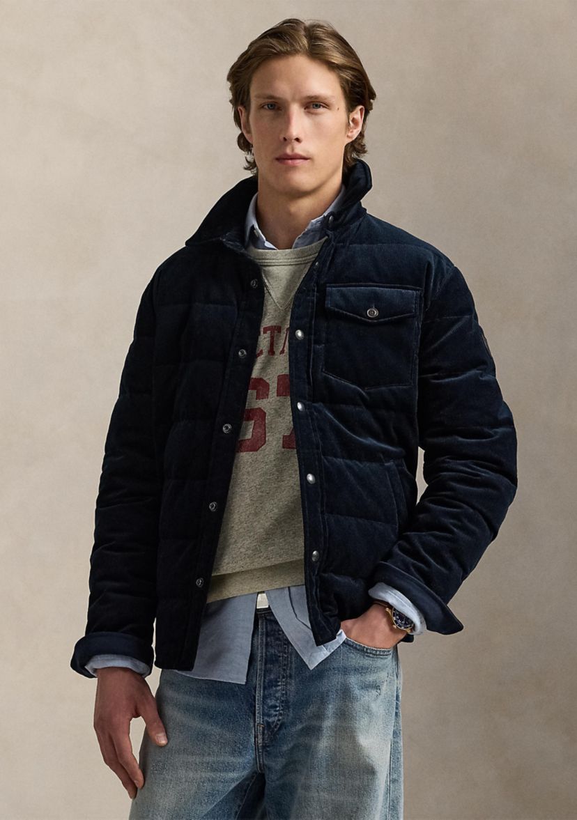 Quilted Corduroy Shirt Jacket