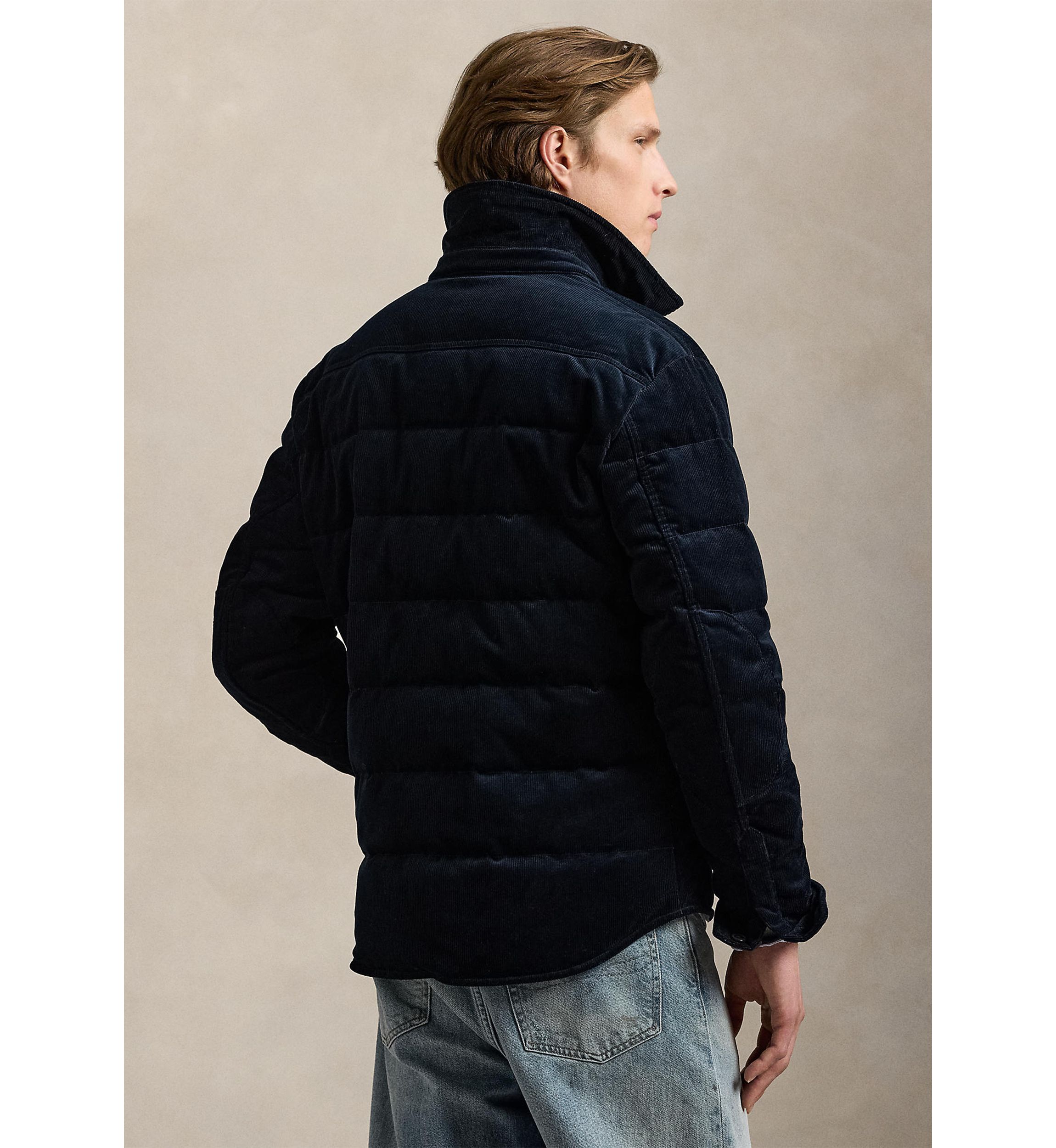 Quilted Corduroy Shirt Jacket