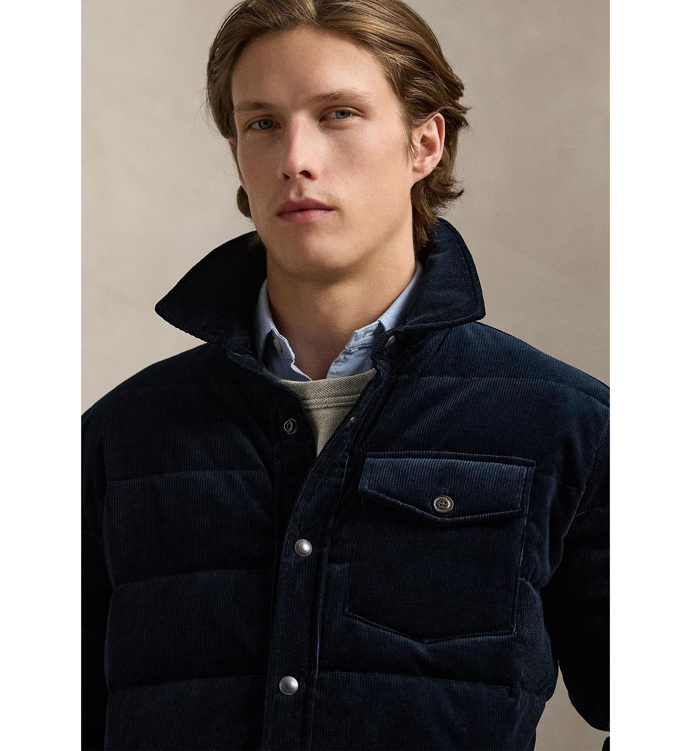 Quilted Corduroy Shirt Jacket