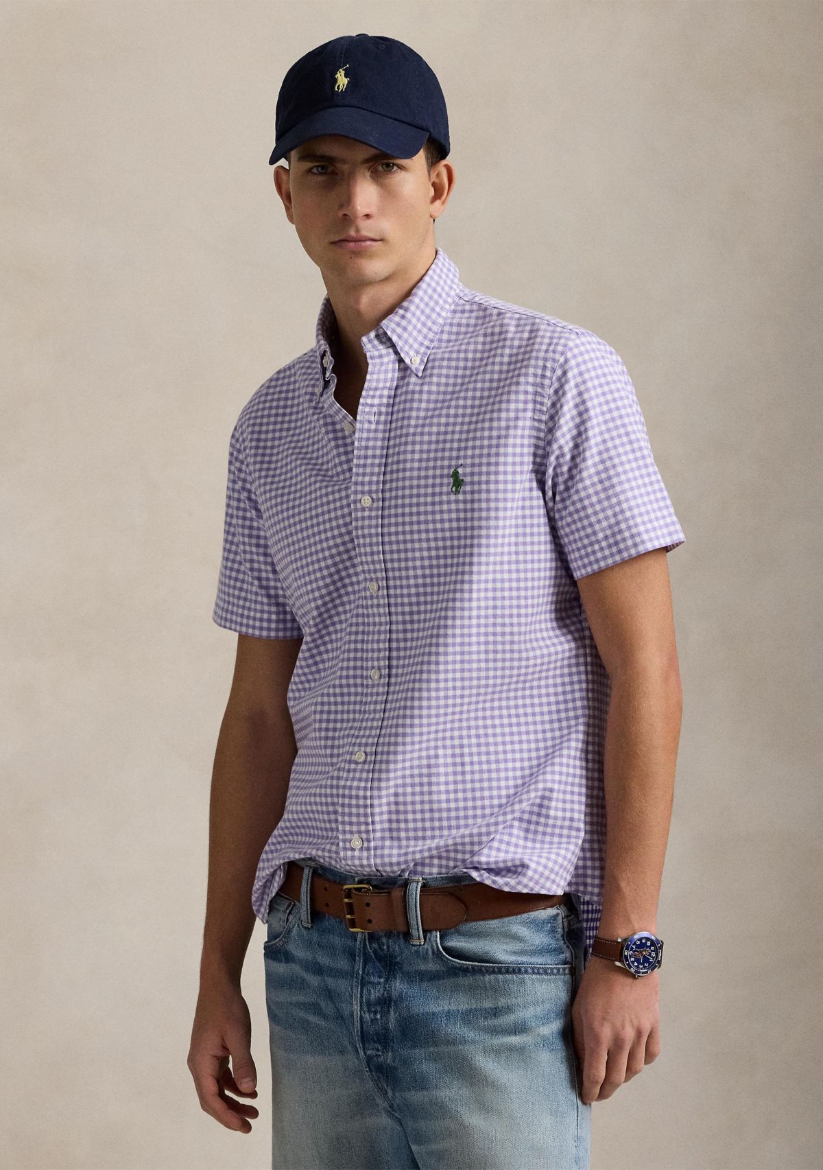 Classic Fit Gingham Oxford Shirt