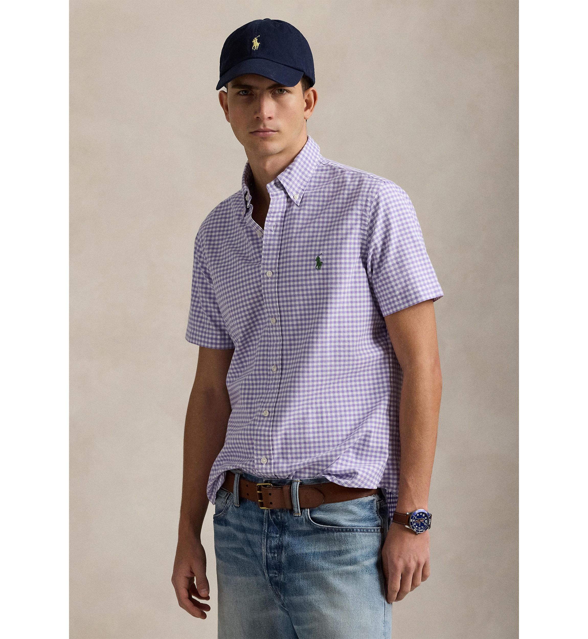 Classic Fit Gingham Oxford Shirt