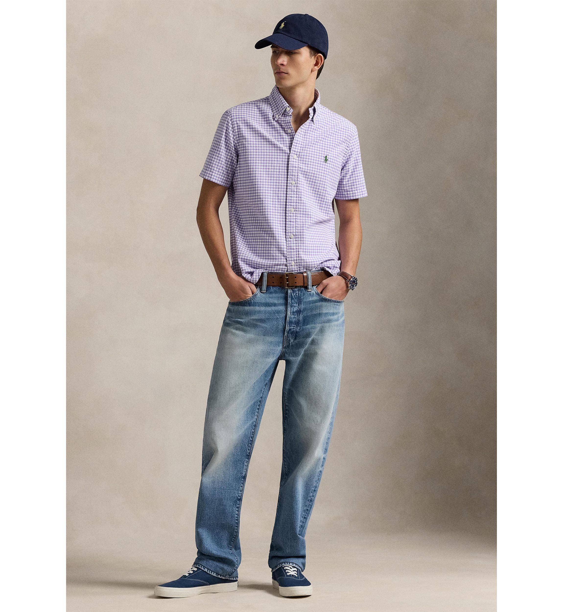 Classic Fit Gingham Oxford Shirt