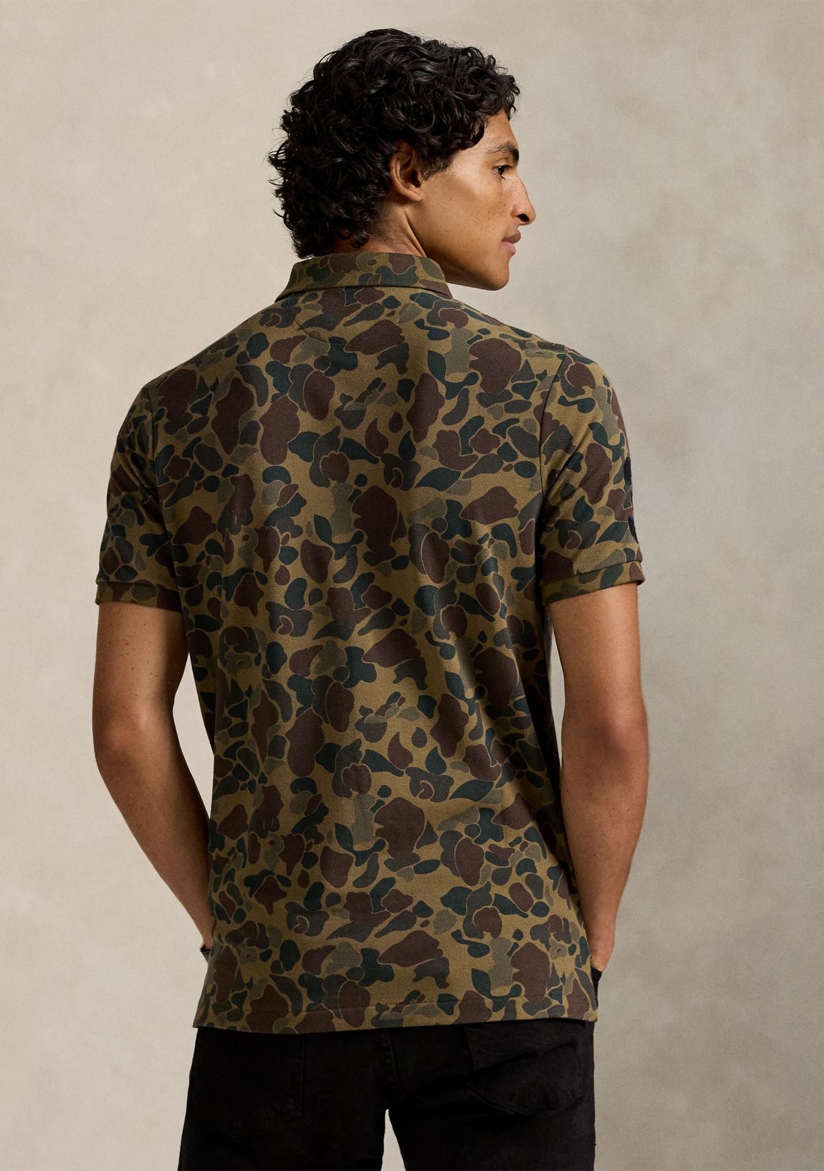 Classic Big Pony Camo Mesh Polo Shirt