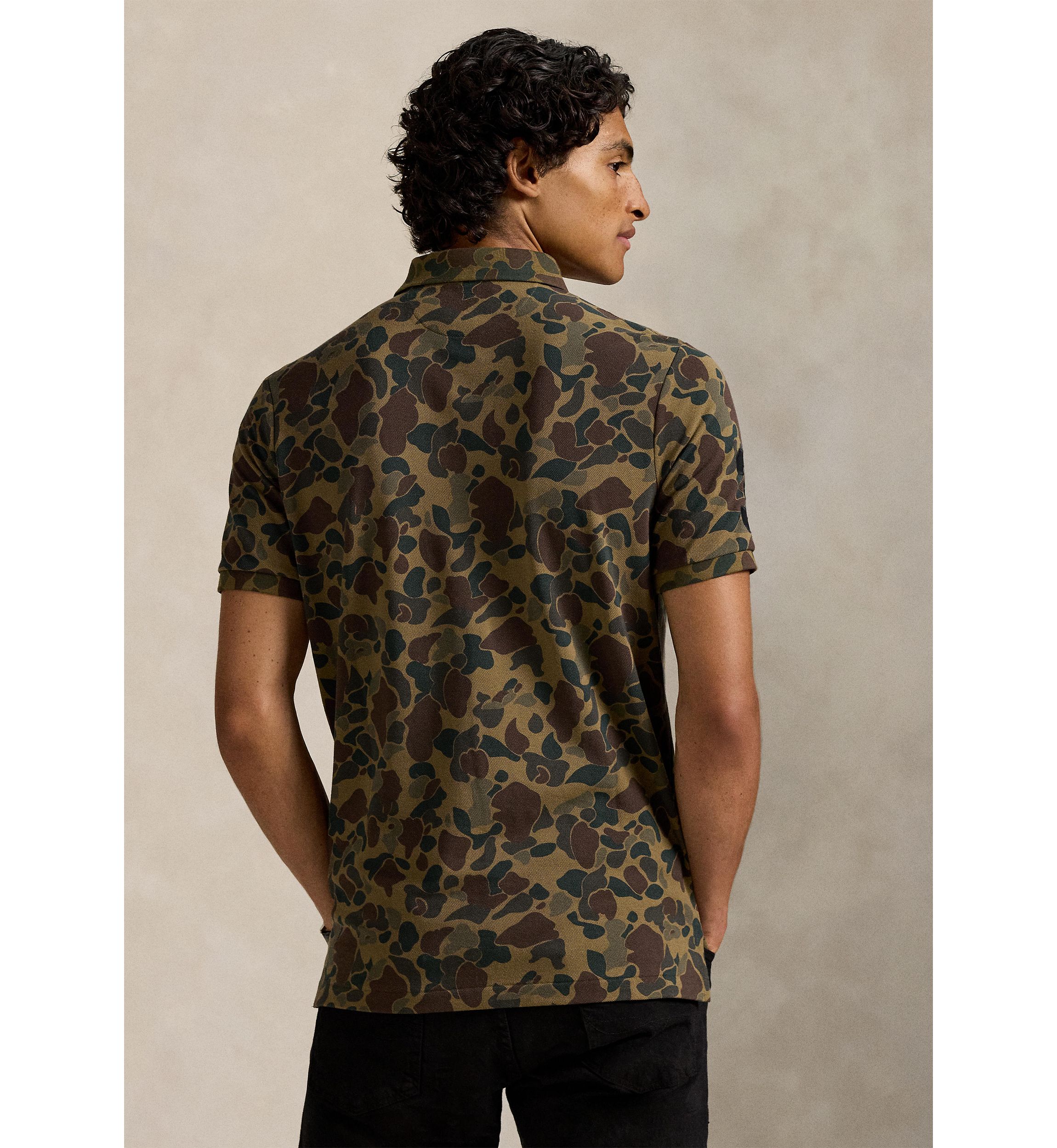 Classic Big Pony Camo Mesh Polo Shirt
