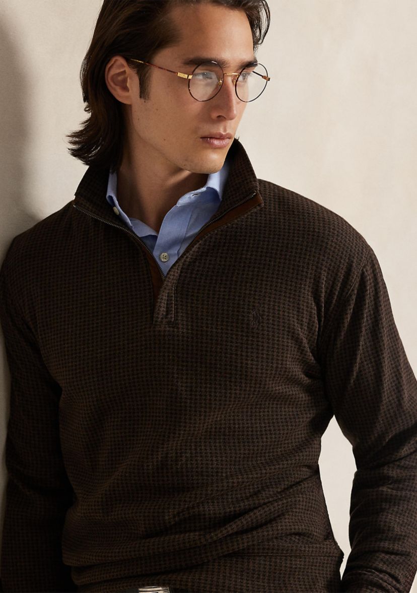 Houndstooth Luxury Jersey Pullover