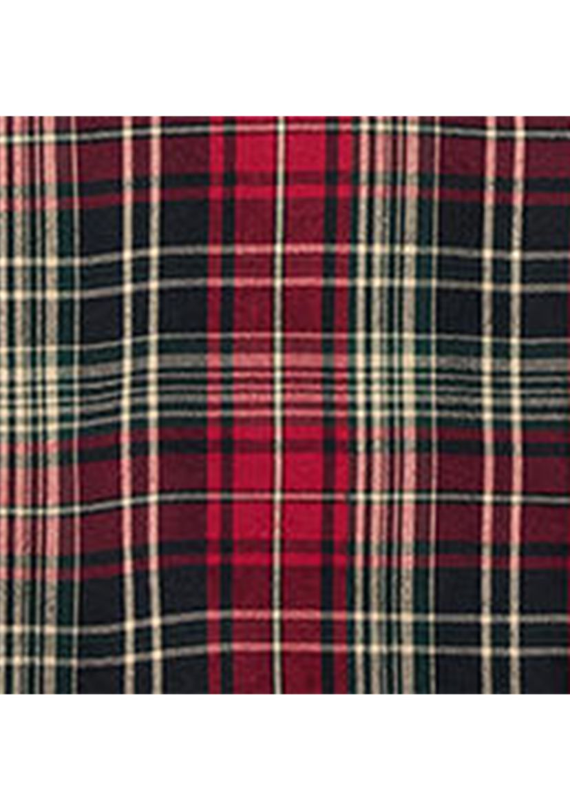 Mens Classic Fit Plaid Oxford Work shirt