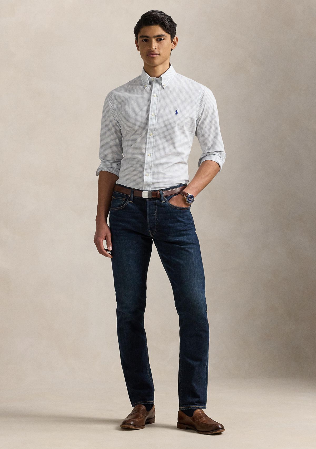Classic Fit Stretch Poplin Shirt
