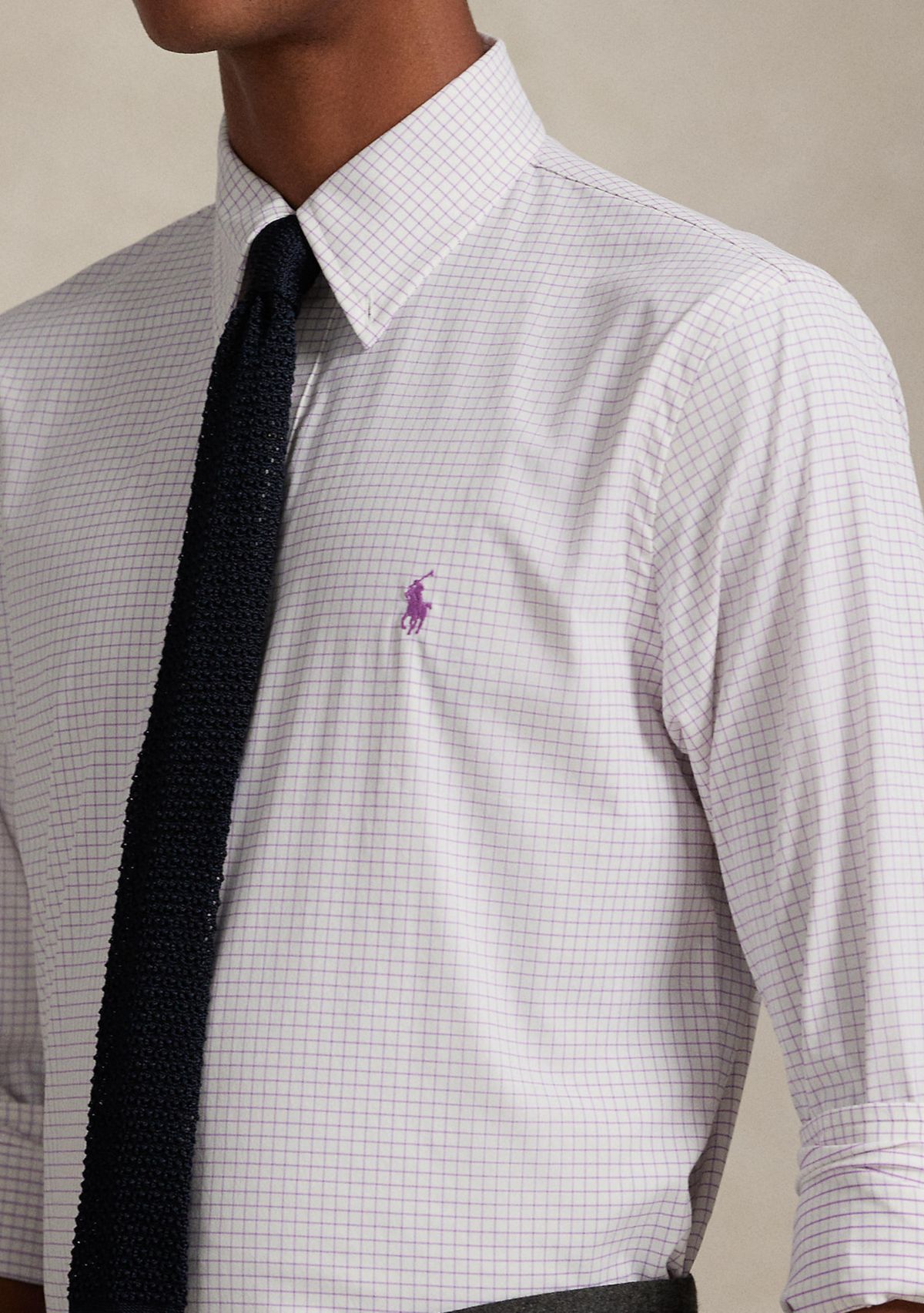 Mens Long Sleeve Oxford Shirt