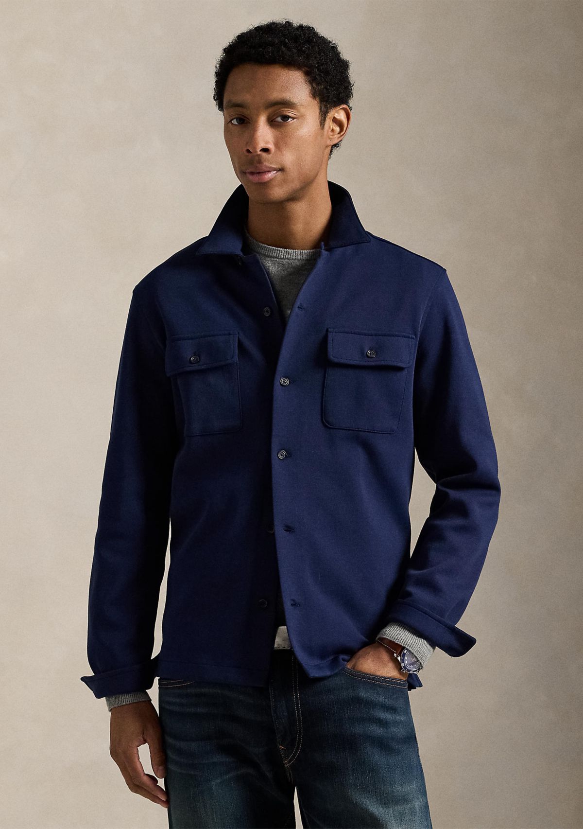 Double-Knit Camp Shirt