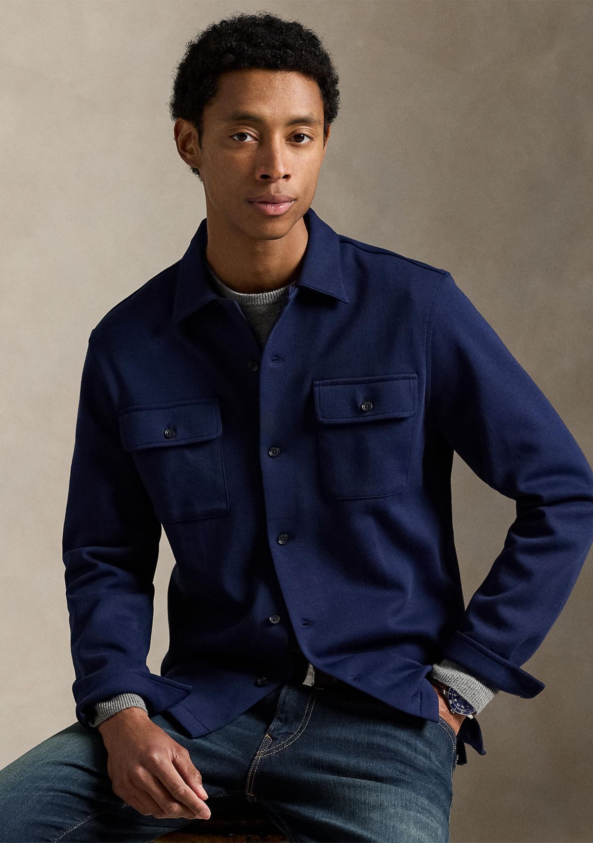 Double-Knit Camp Shirt