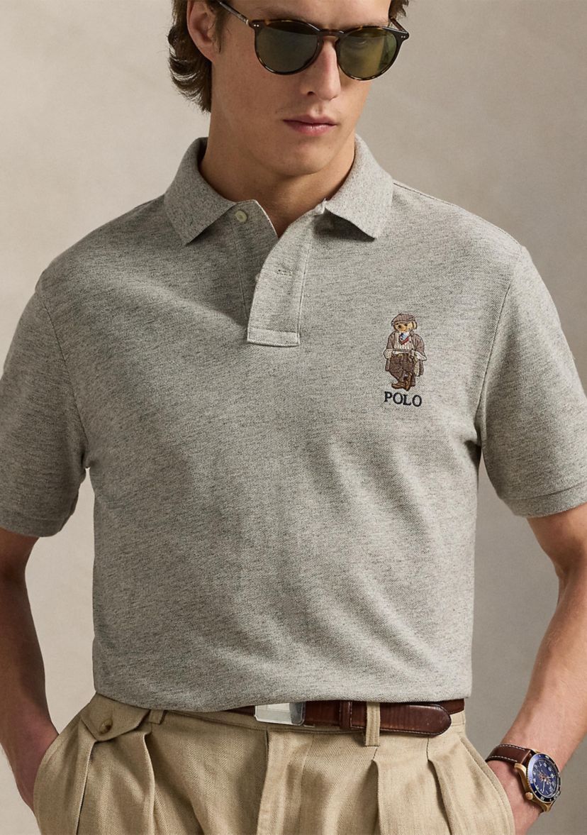 Classic Fit Polo Bear Mesh Polo Shirt