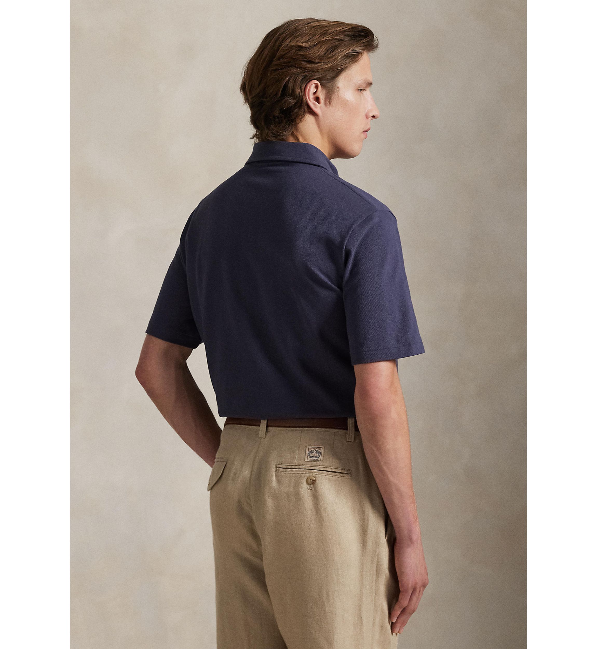 Classic Fit Polo Bear Mesh Polo Shirt