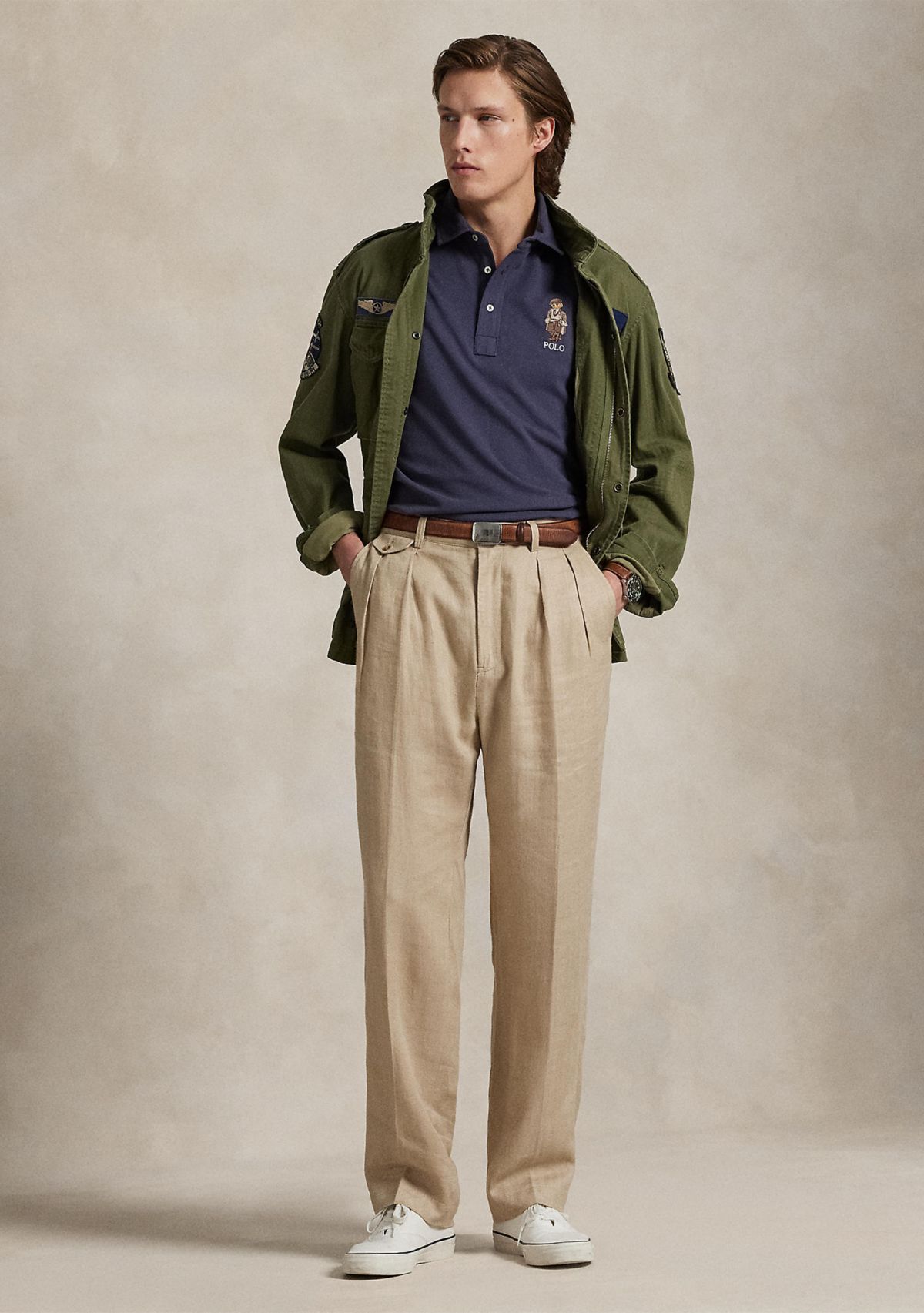 Classic Fit Polo Bear Mesh Polo Shirt