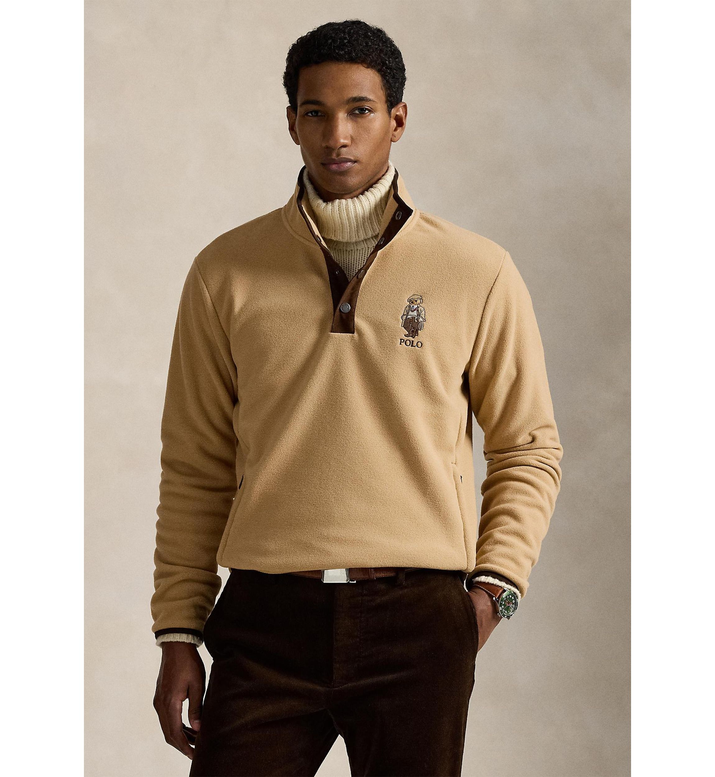 Polo Bear Brushed Fleece Pullover