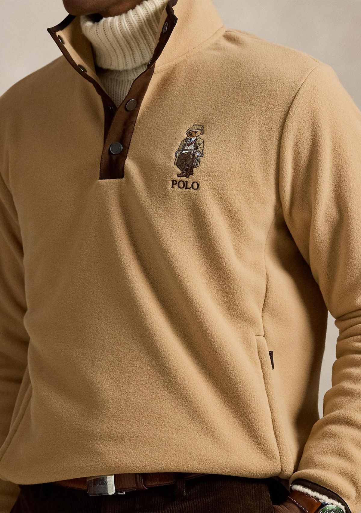 Polo Bear Brushed Fleece Pullover