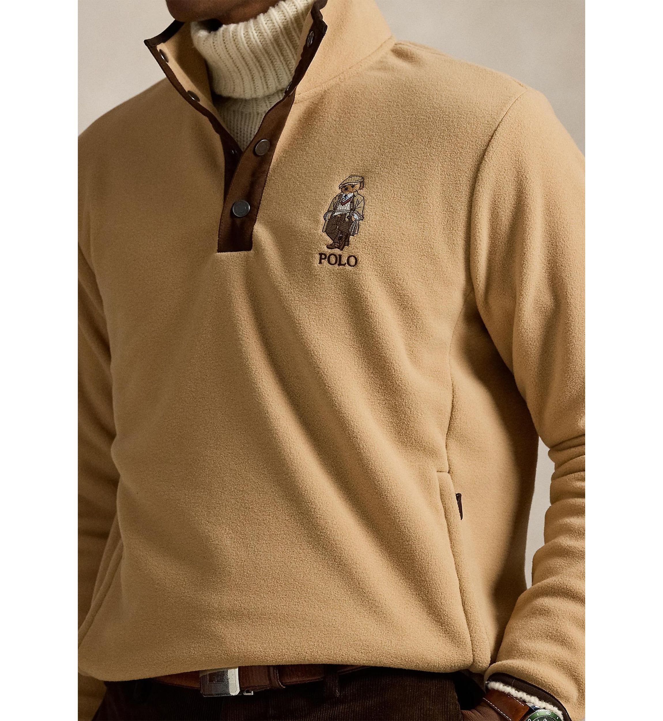 Polo Bear Brushed Fleece Pullover