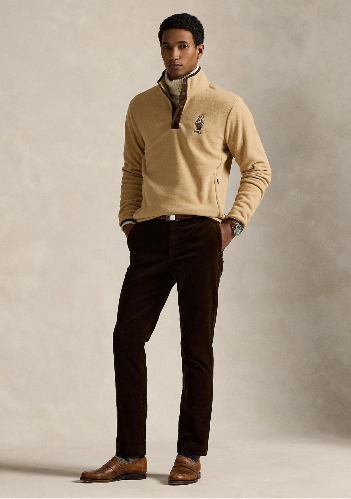 Polo Bear Brushed Fleece Pullover