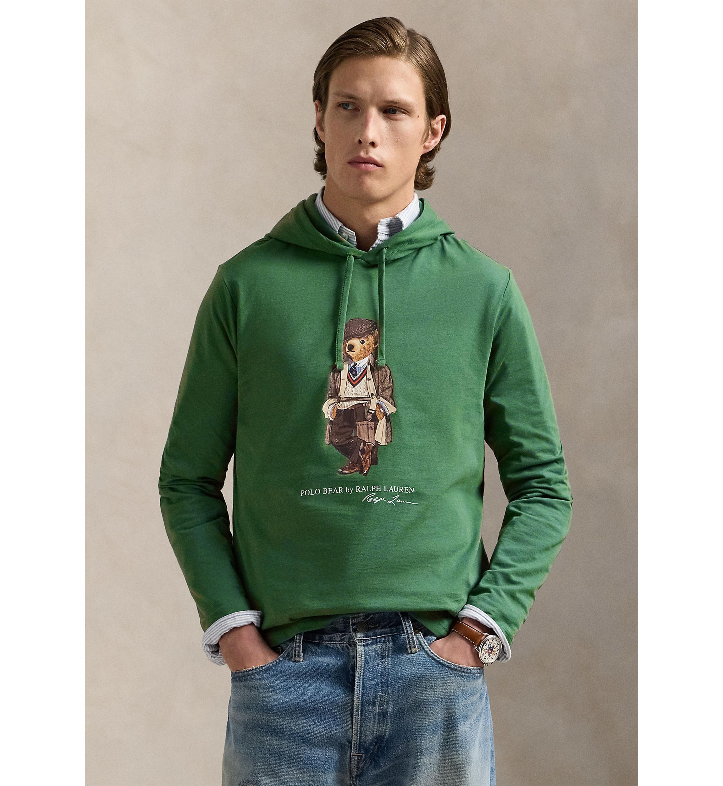 Polo Bear Jersey Hooded T-Shirt